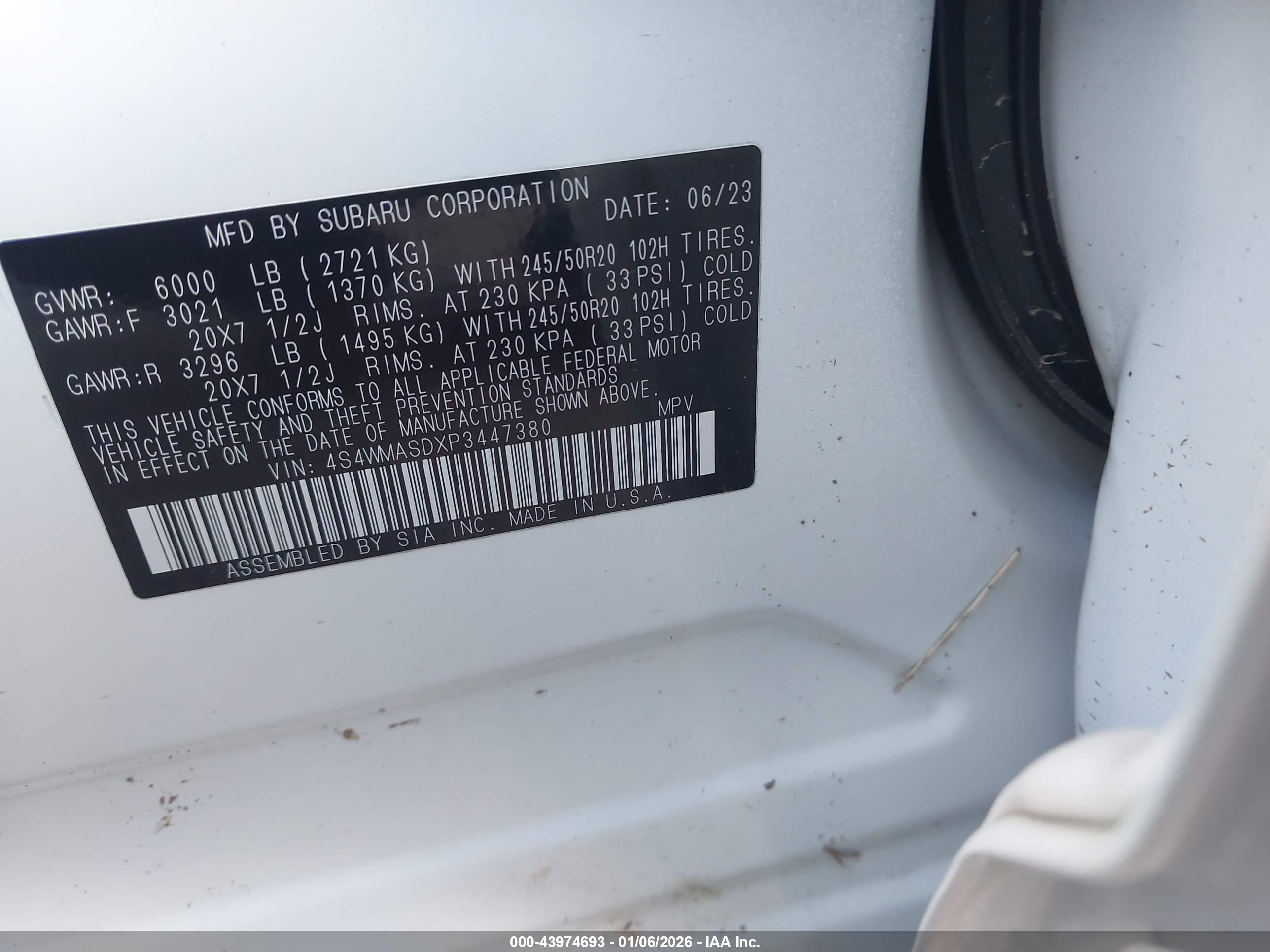 SUBARU ASCENT image 9