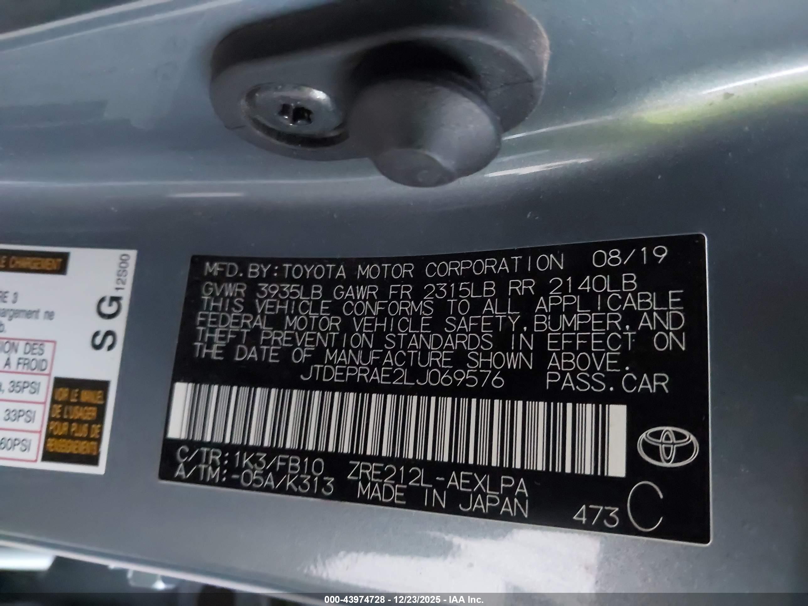TOYOTA COROLLA image 9