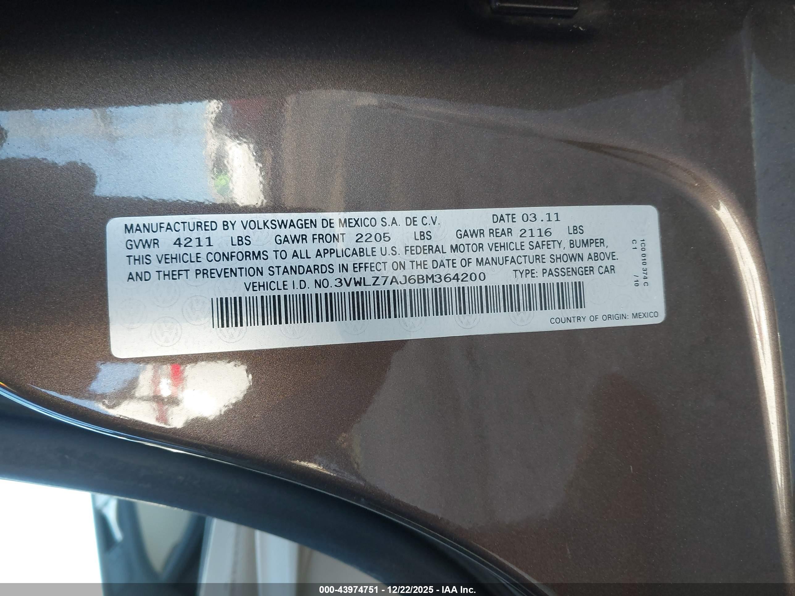VOLKSWAGEN JETTA image 9