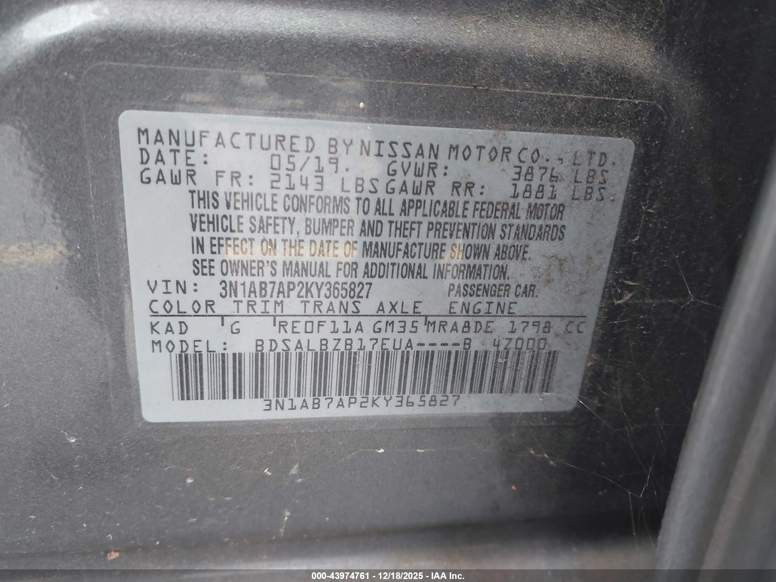 NISSAN SENTRA image 9