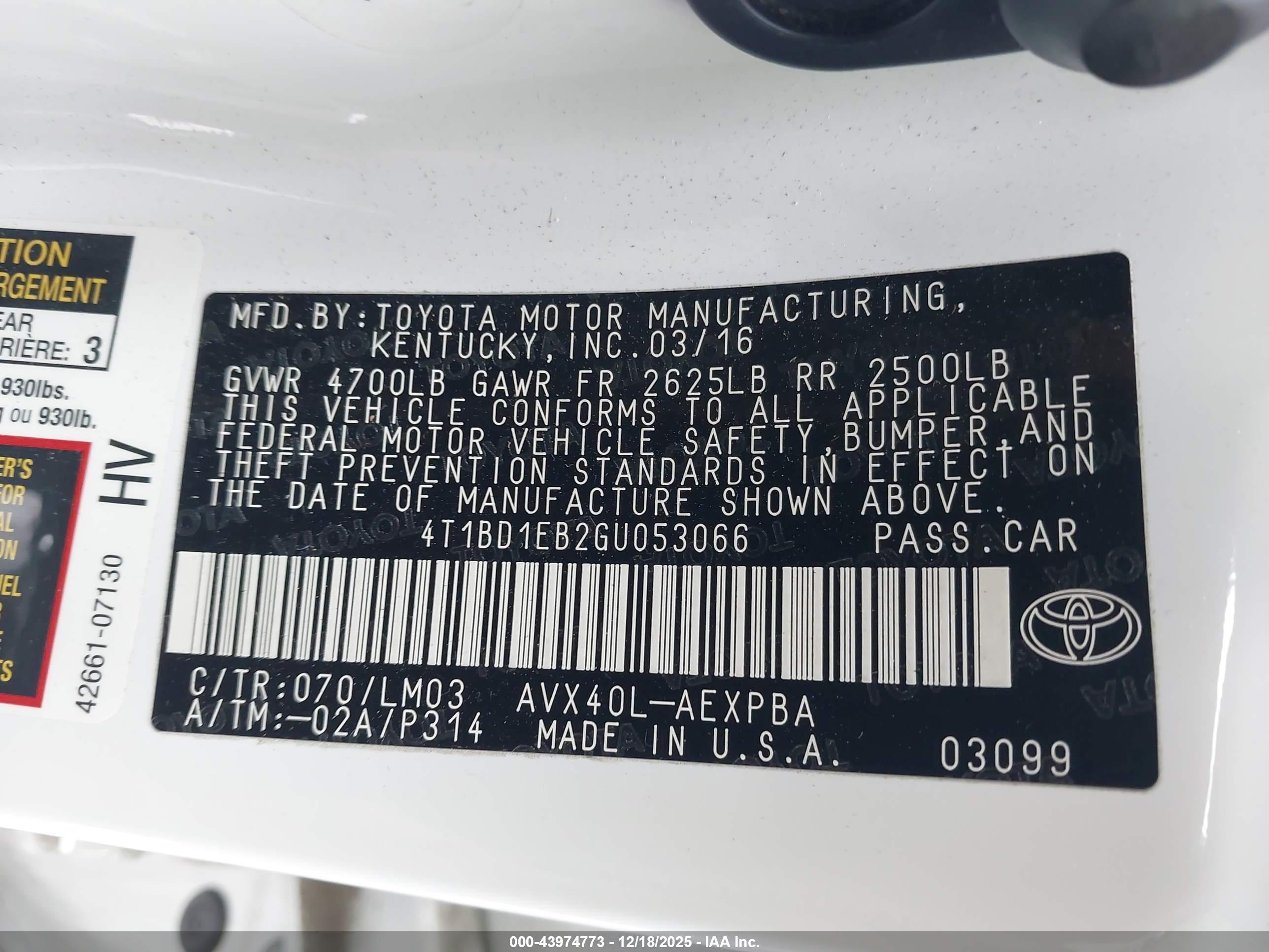 TOYOTA AVALON image 9