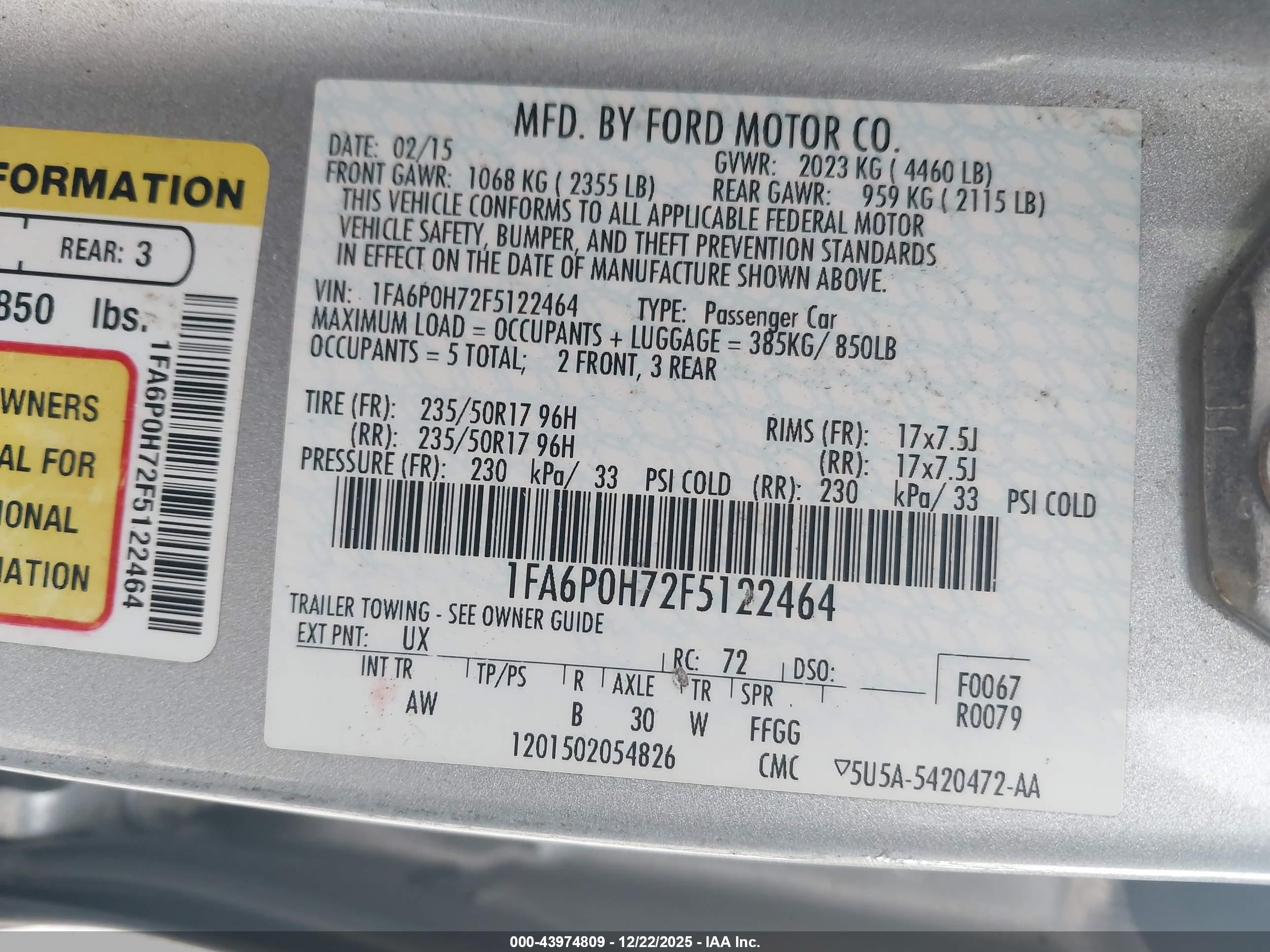 FORD FUSION image 9