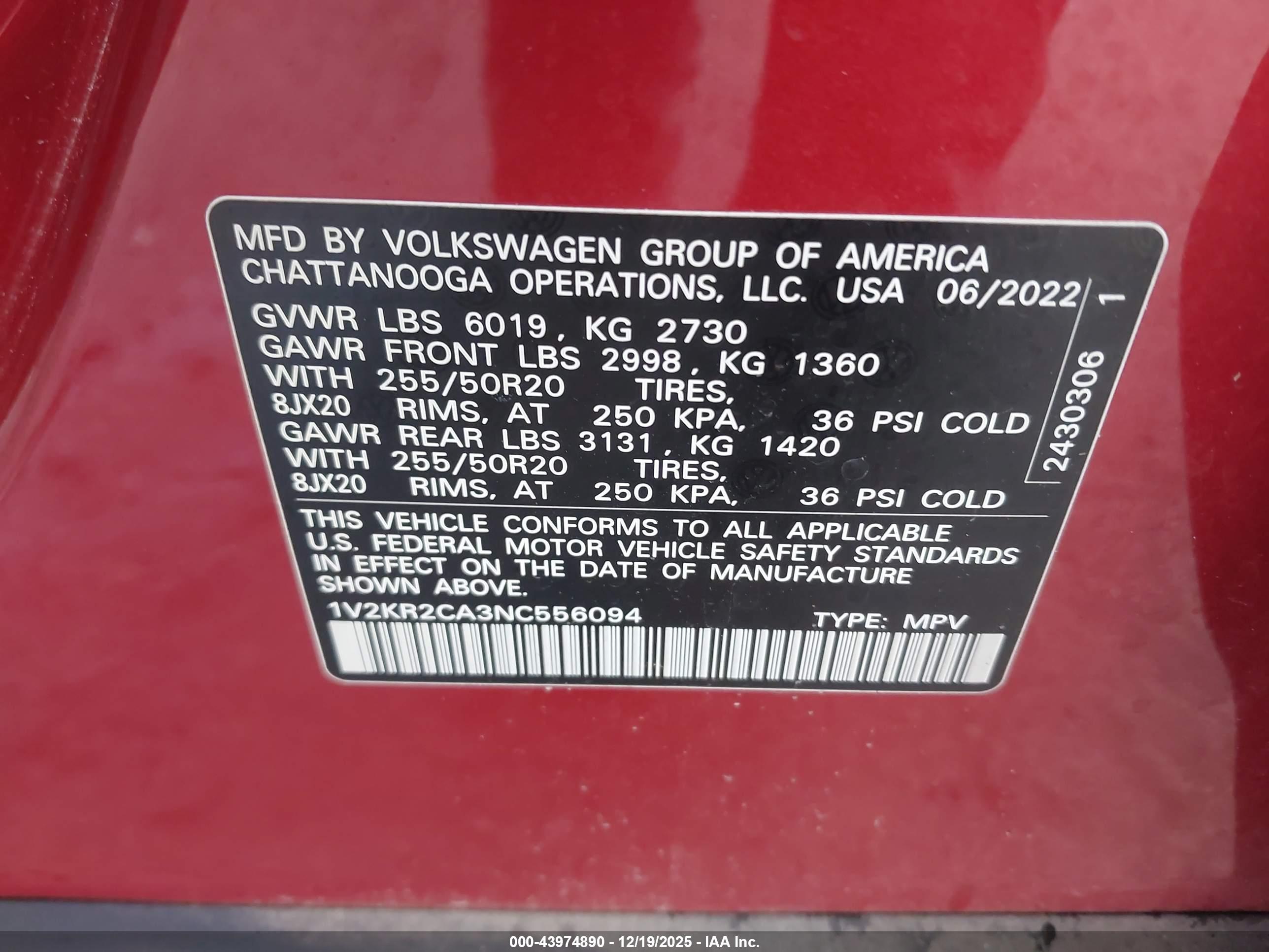 VOLKSWAGEN ATLAS image 9