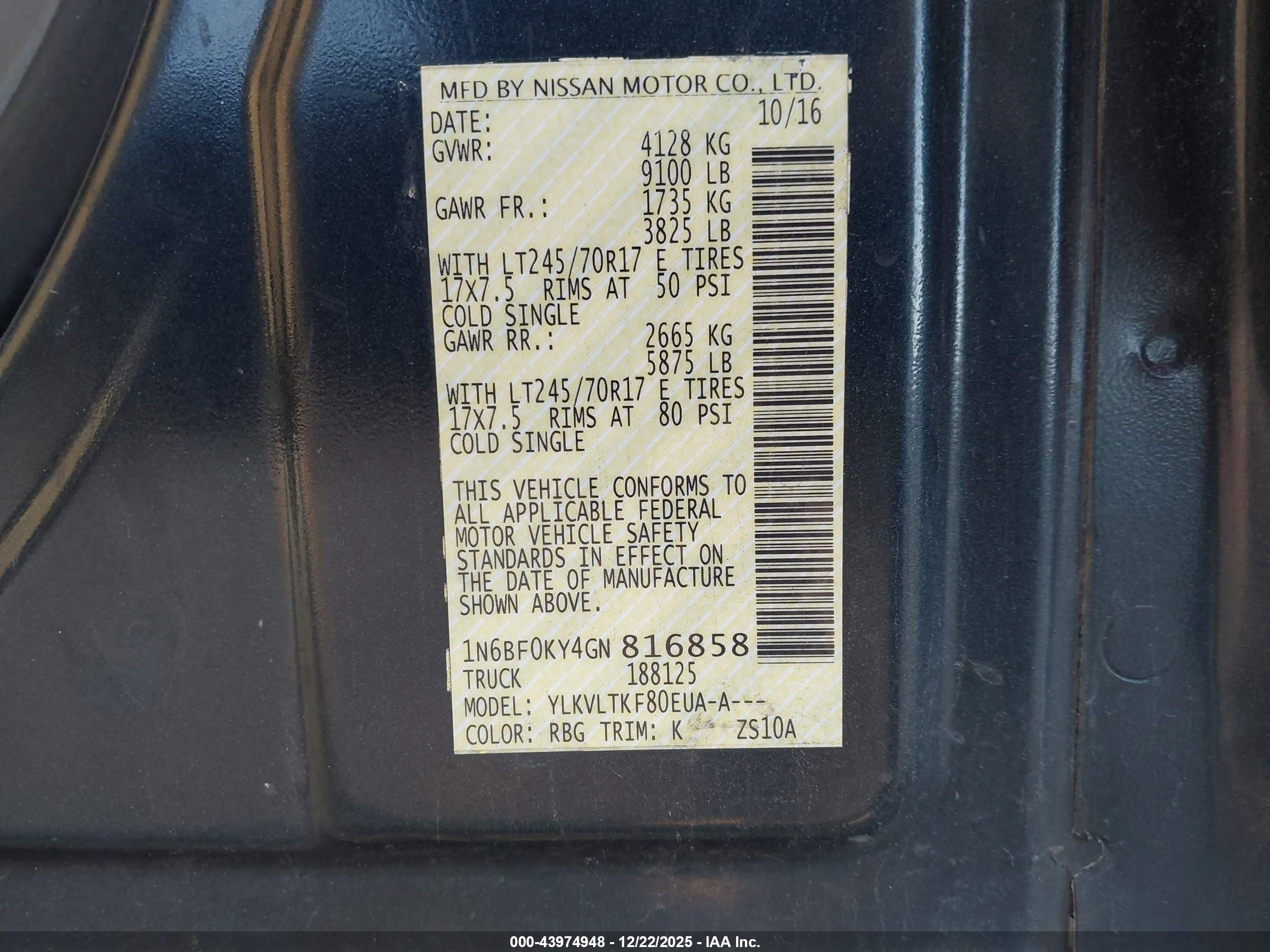 NISSAN NV image 9