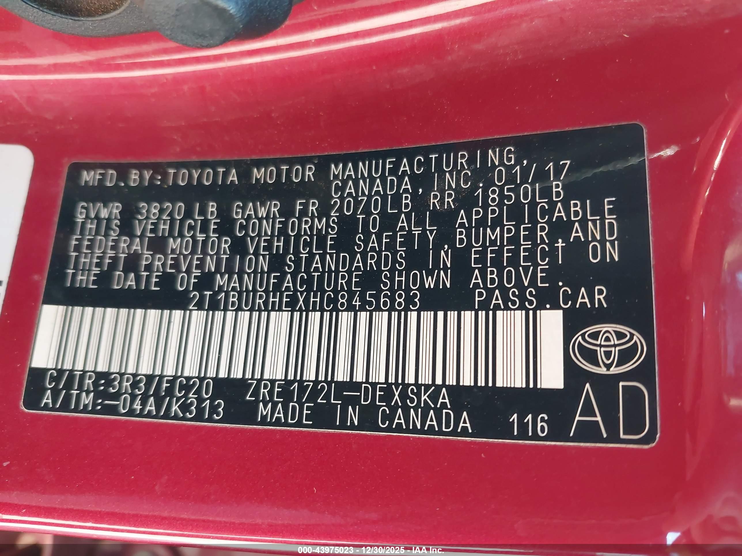 TOYOTA COROLLA image 9