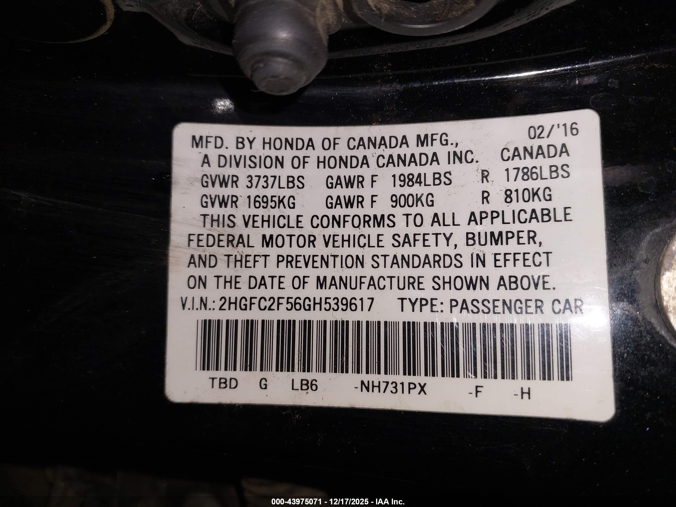 HONDA CIVIC image 9