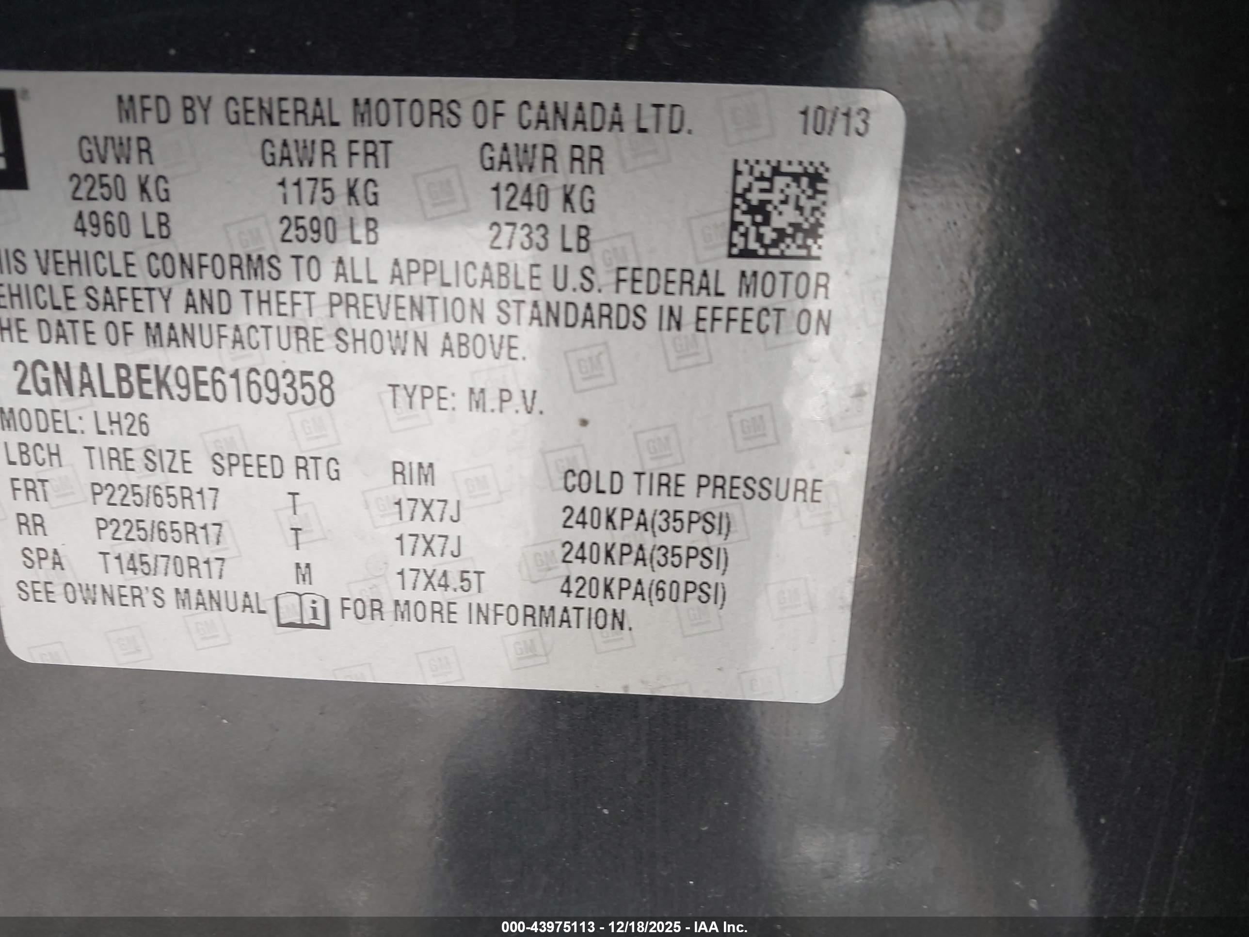 CHEVROLET EQUINOX image 9