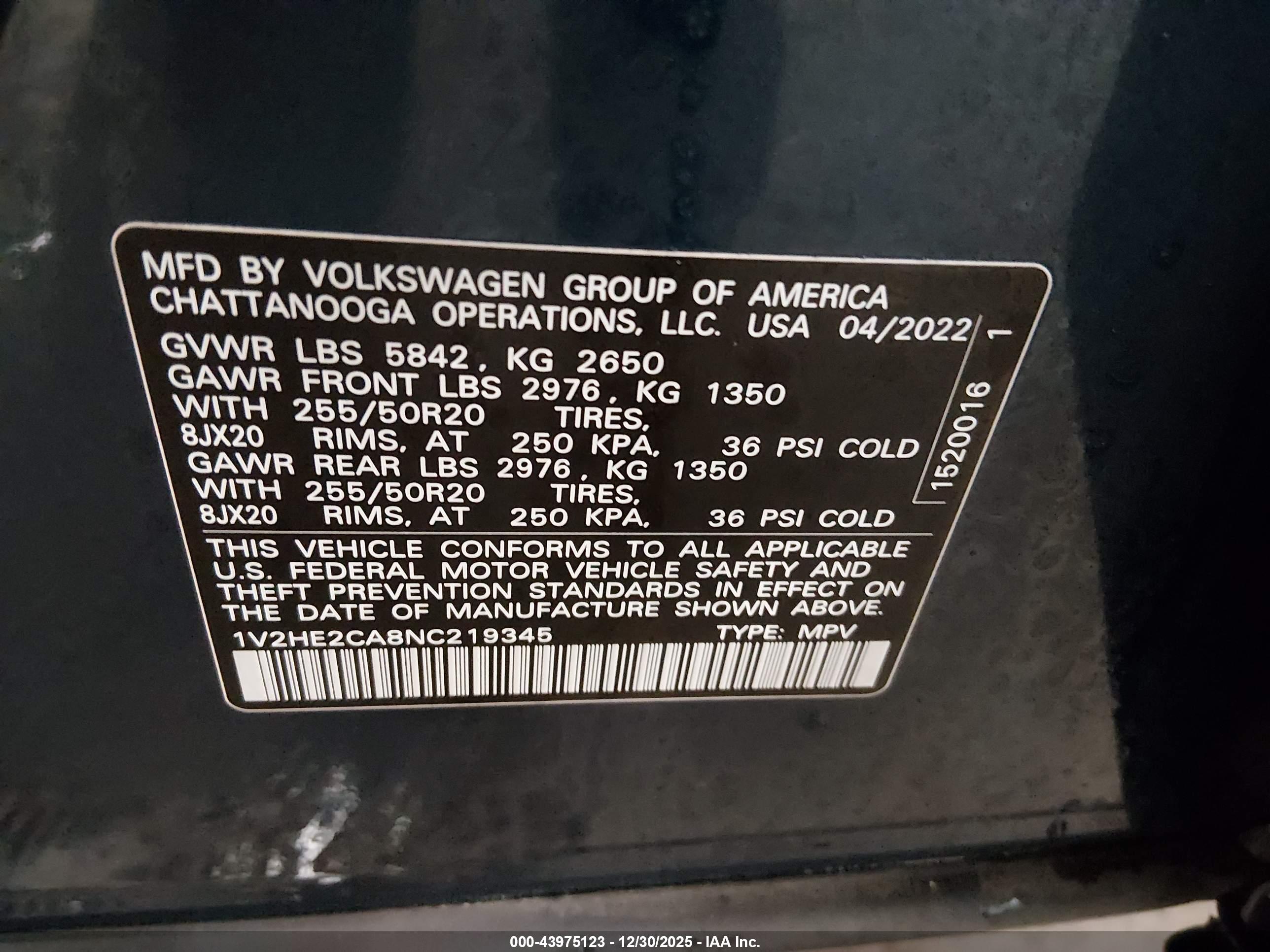 VOLKSWAGEN ATLAS image 9