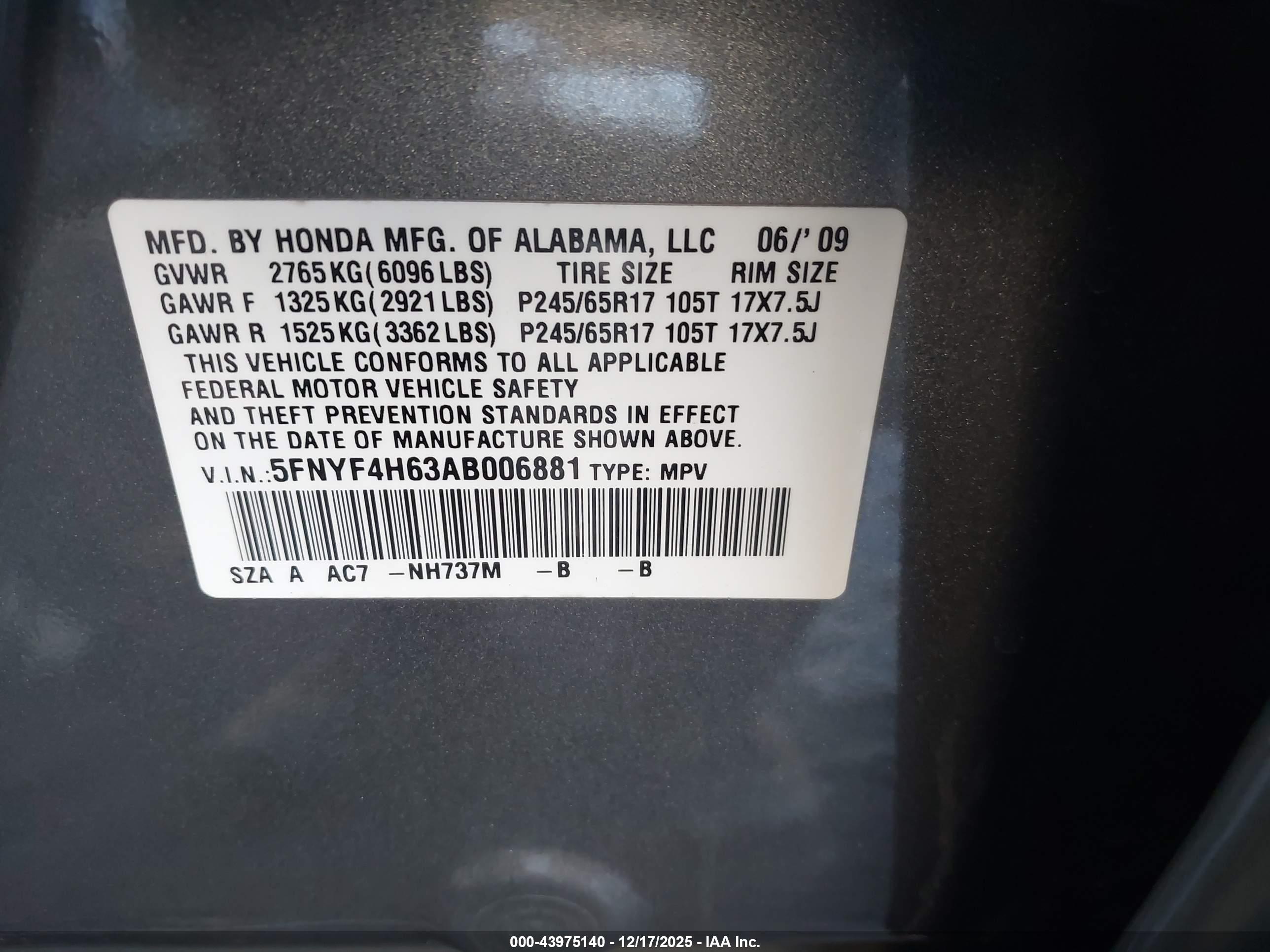 HONDA PILOT image 9