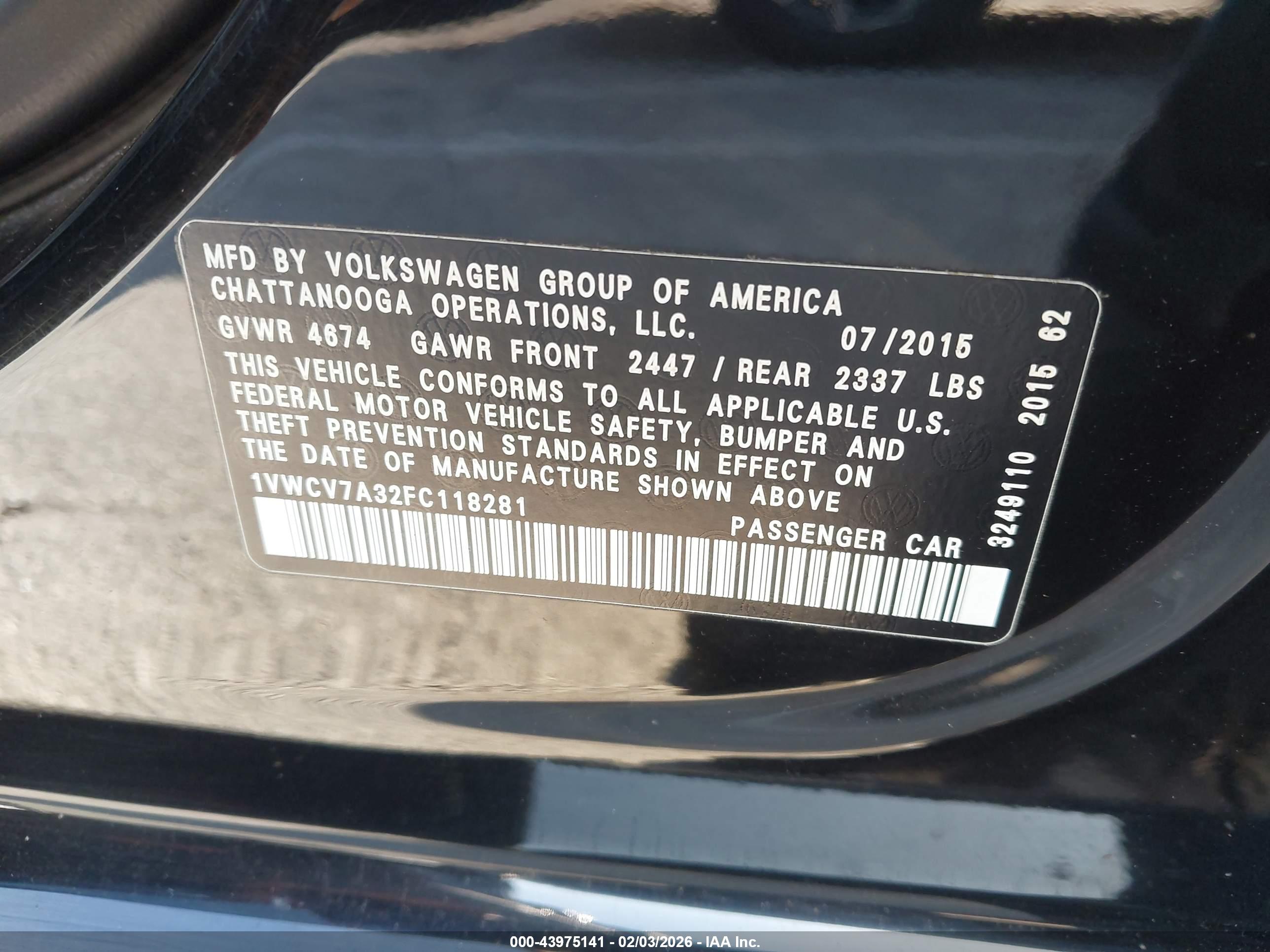 VOLKSWAGEN PASSAT image 9