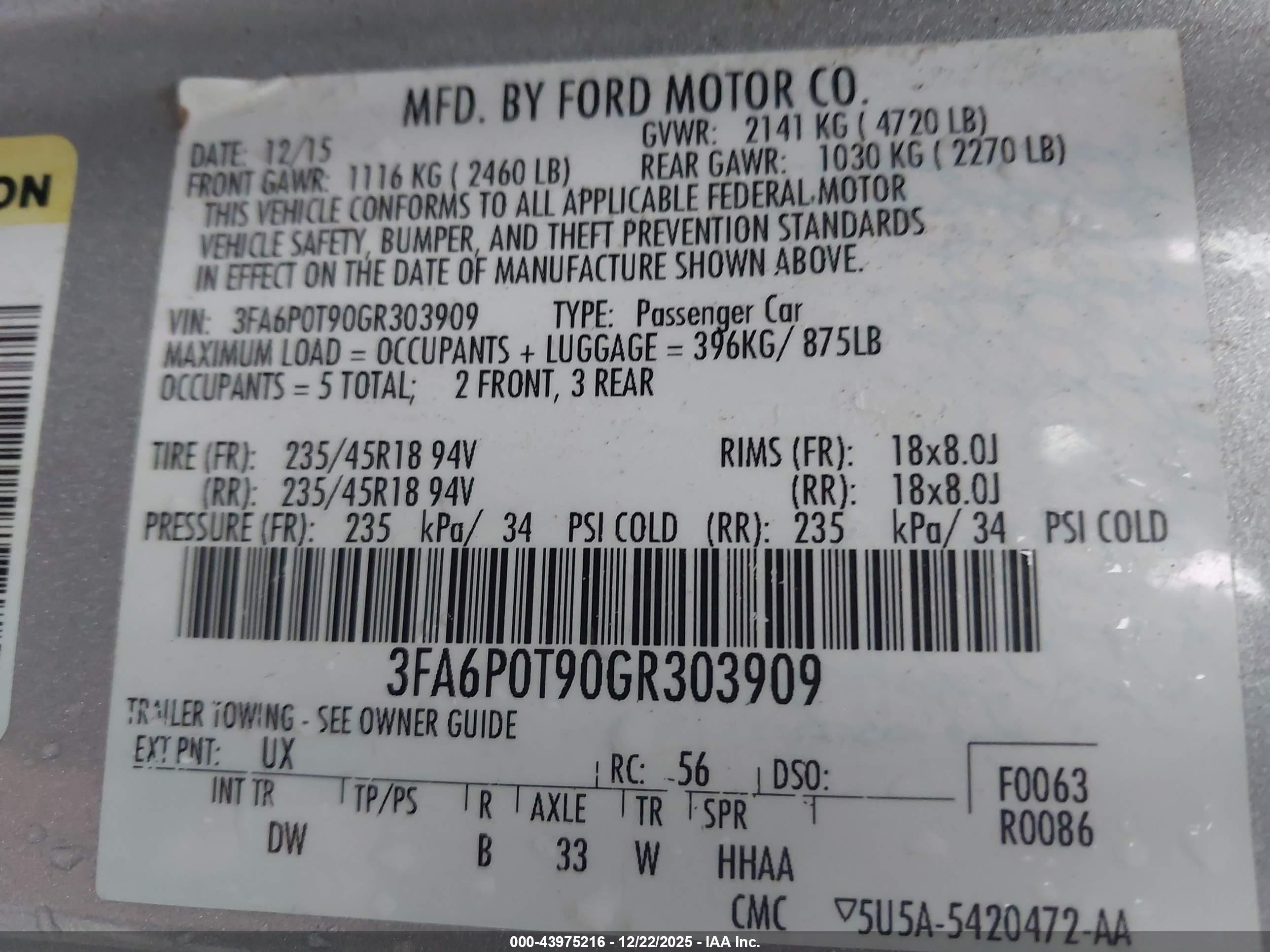 FORD FUSION image 9