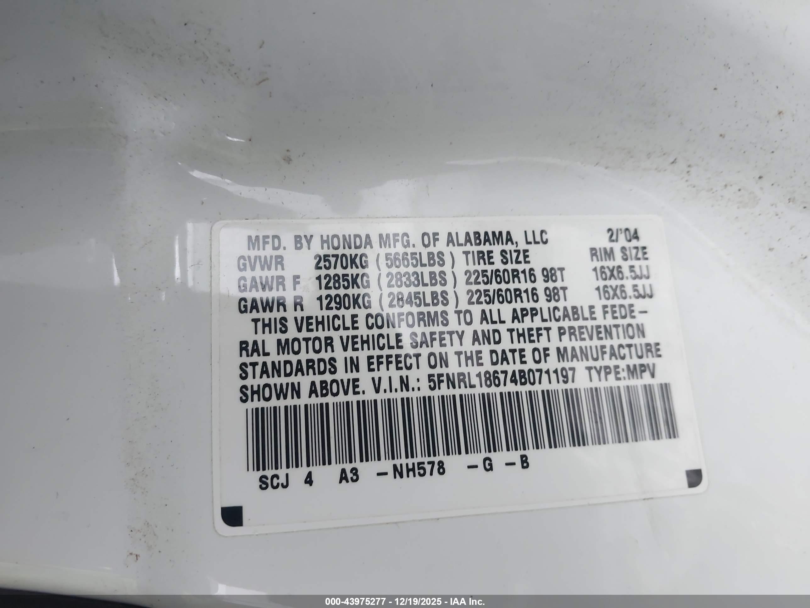 HONDA ODYSSEY image 9