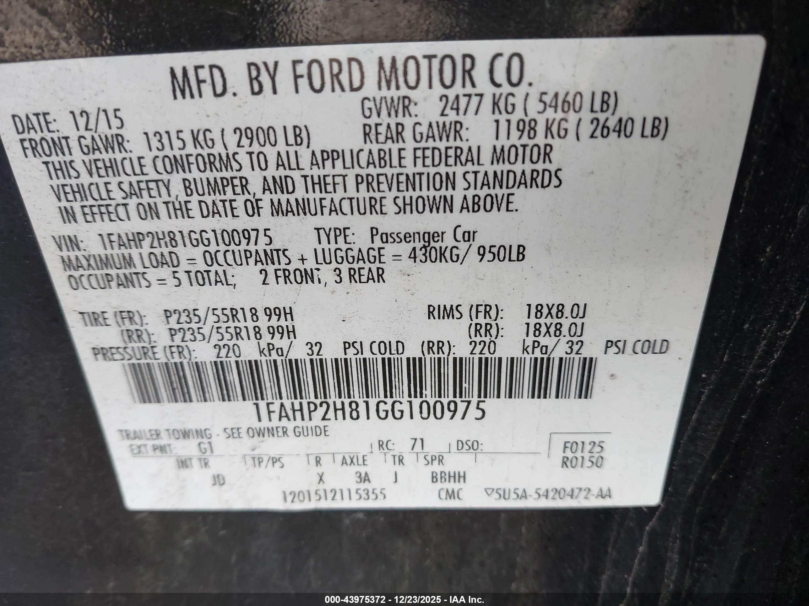 FORD TAURUS image 9