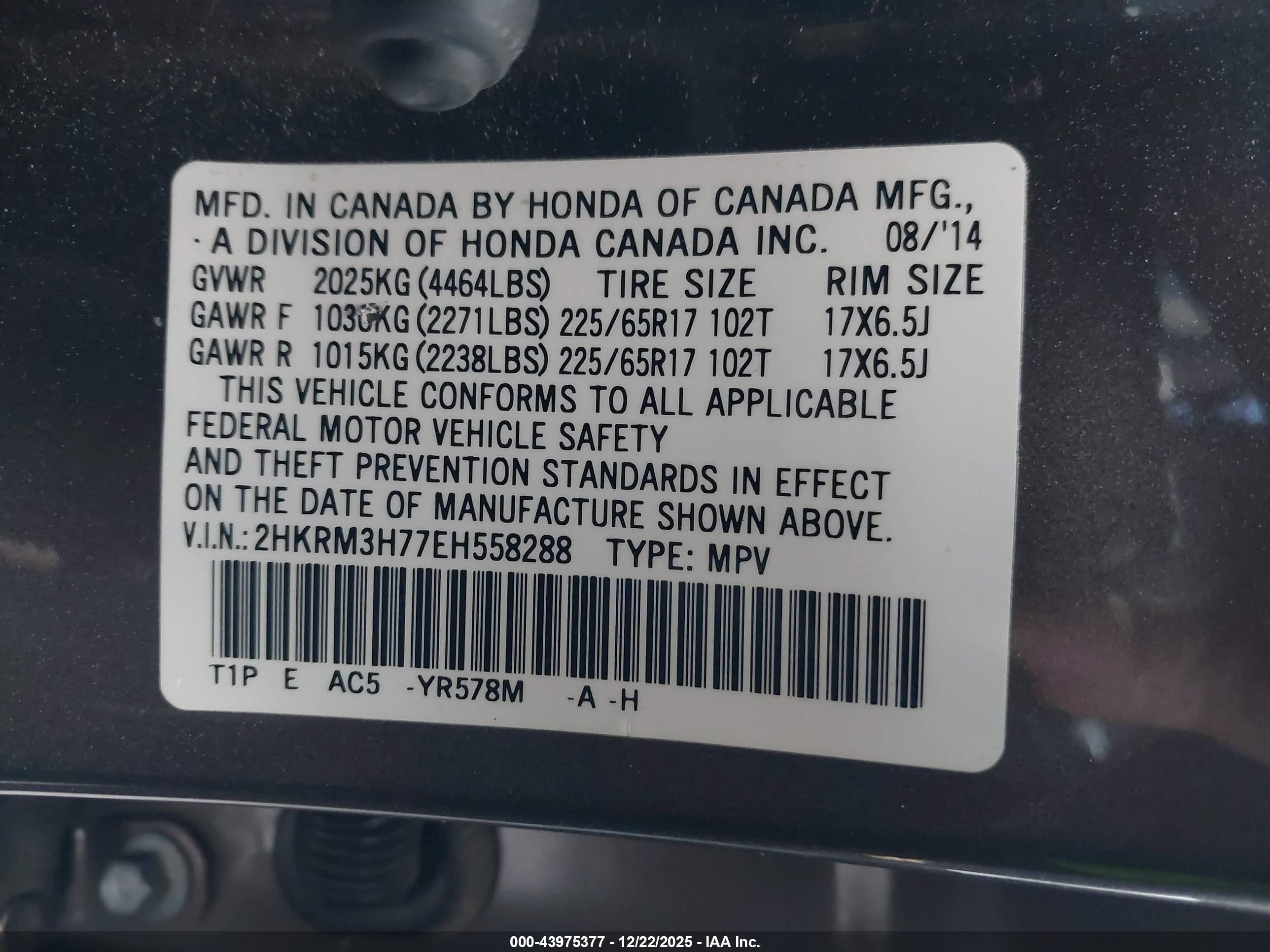 HONDA CR-V image 9