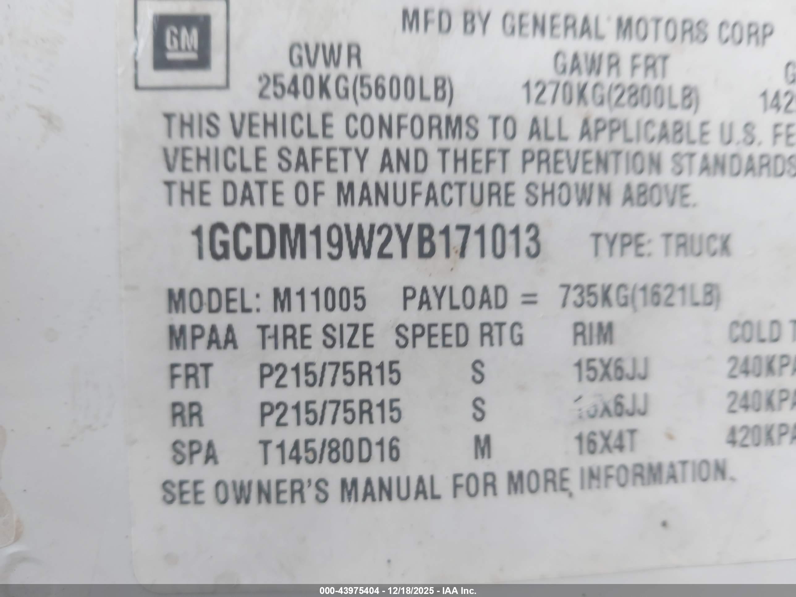 CHEVROLET ASTRO image 9