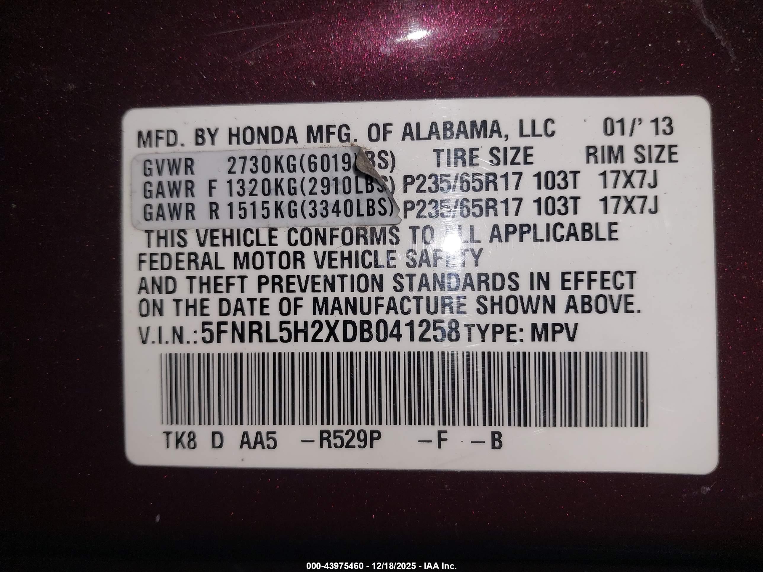 HONDA ODYSSEY image 9