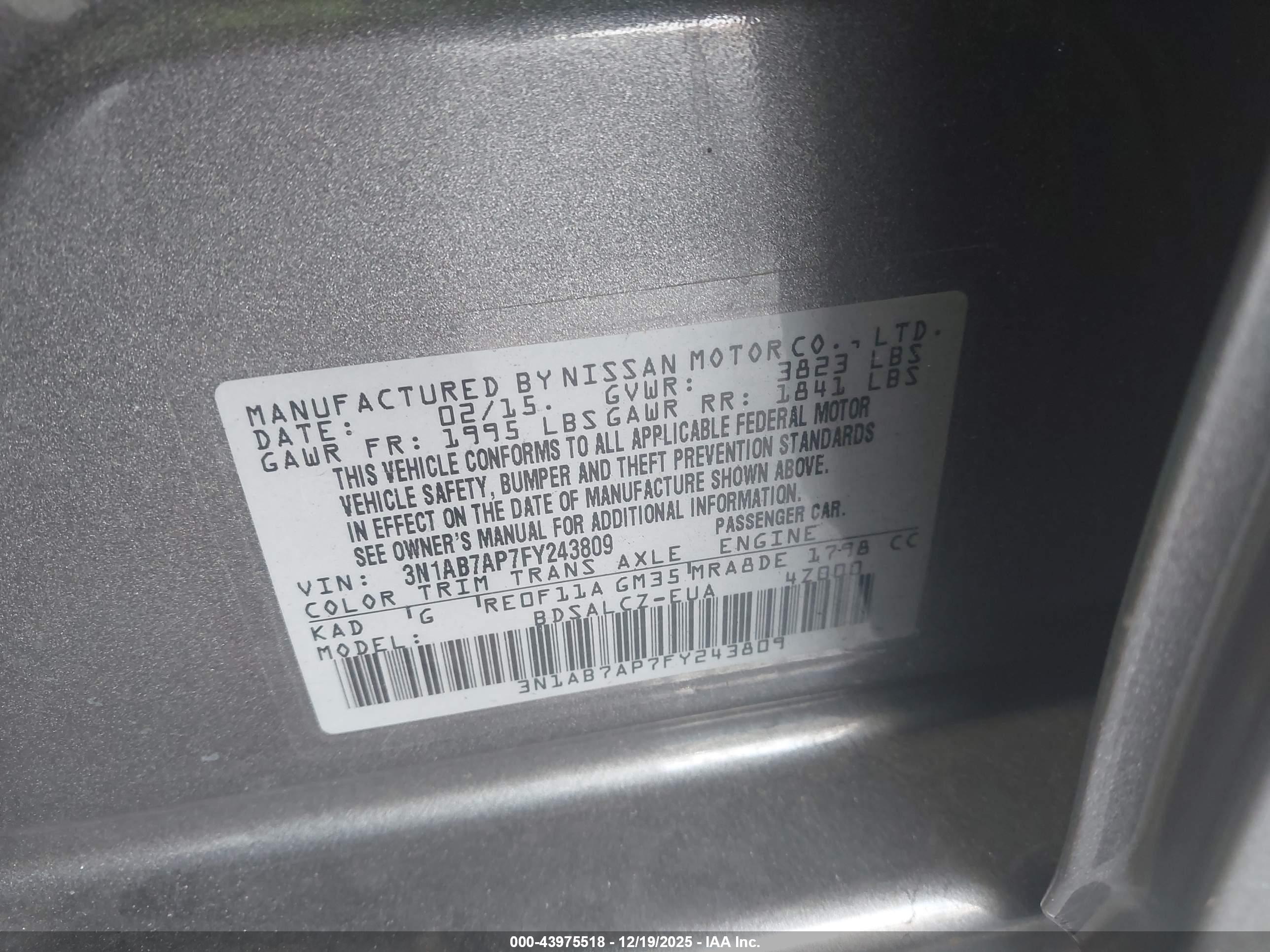 NISSAN SENTRA image 9