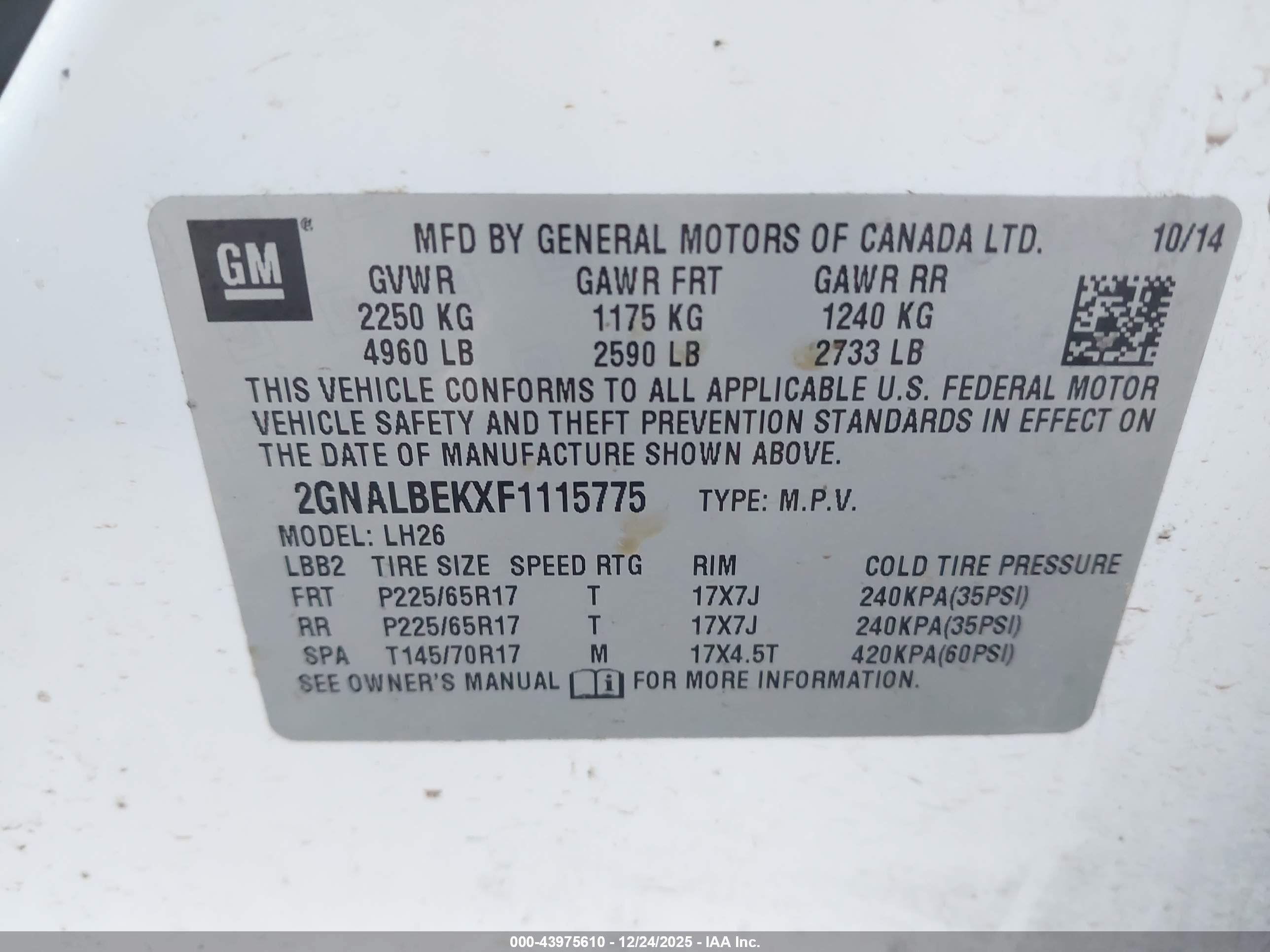 CHEVROLET EQUINOX image 9