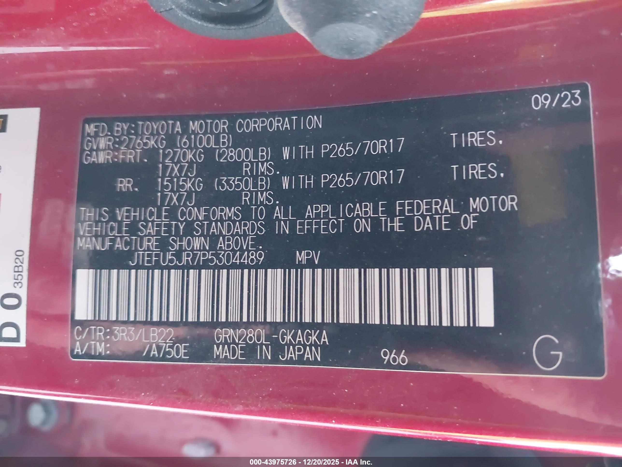 TOYOTA 4RUNNER image 9