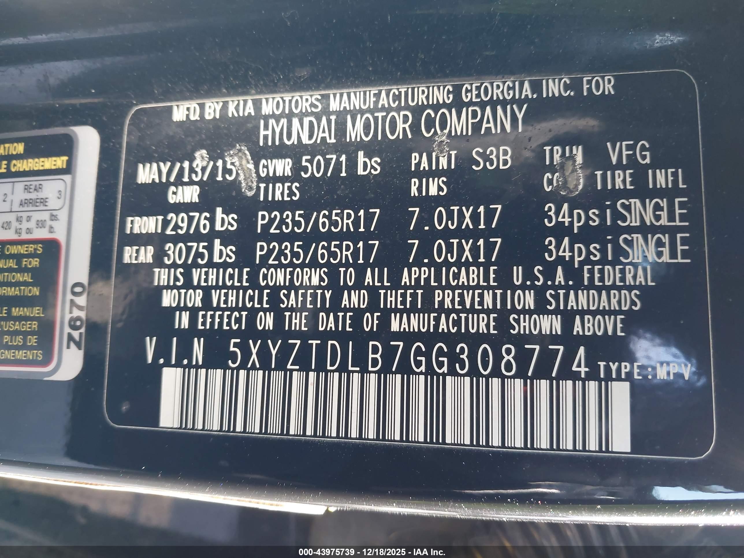 HYUNDAI SANTA image 9