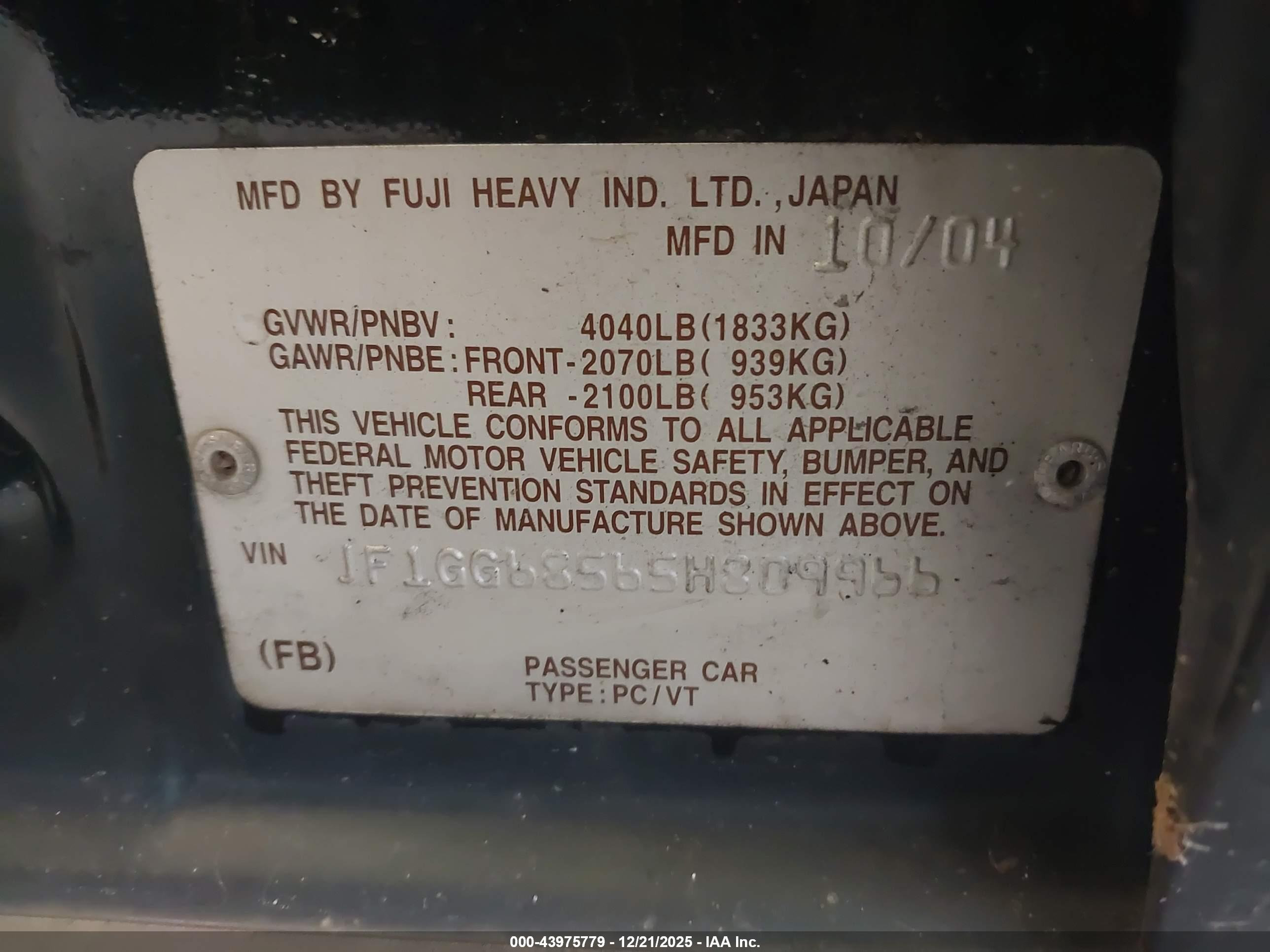 SUBARU IMPREZA image 9