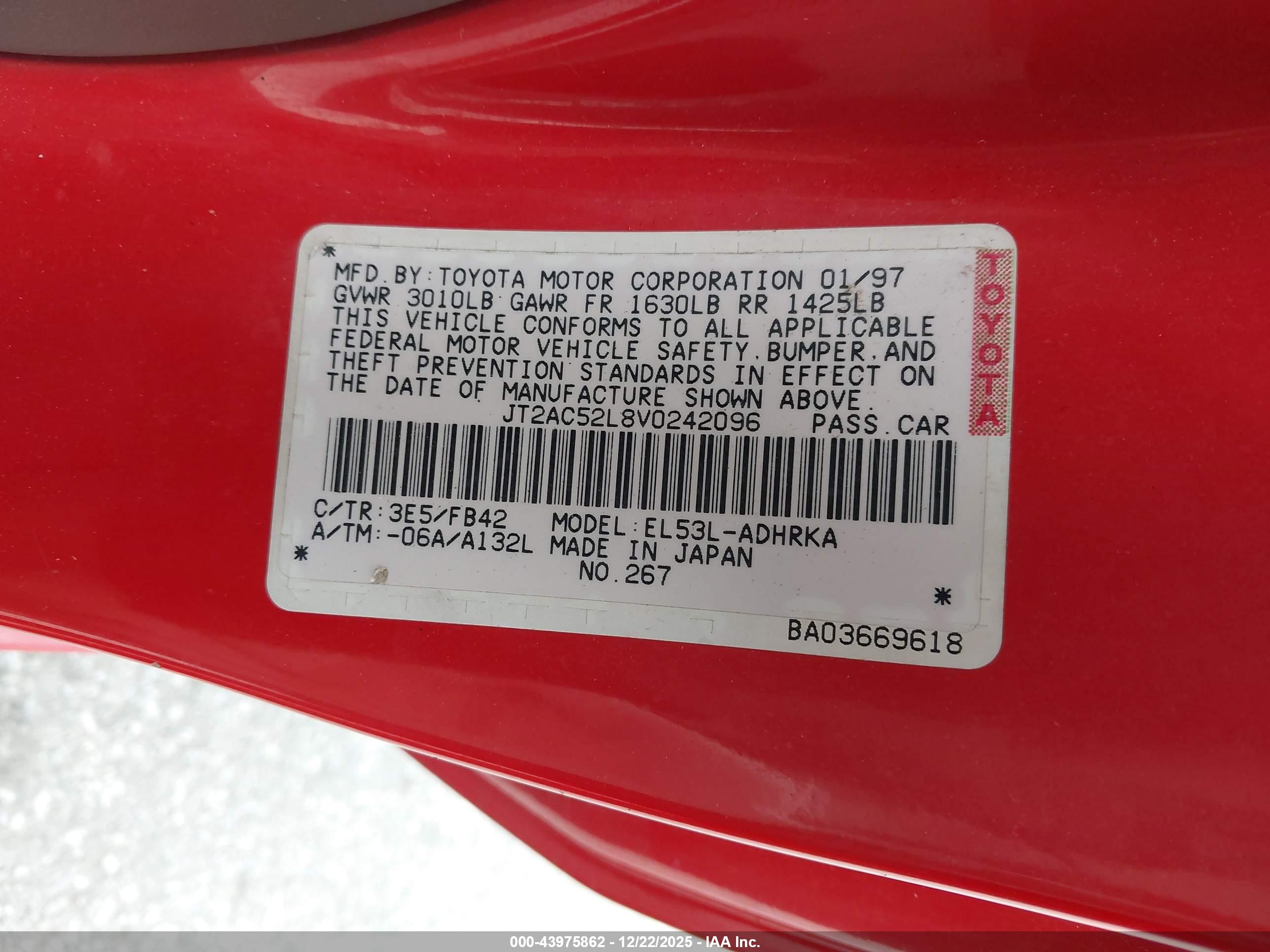 TOYOTA TERCEL image 9
