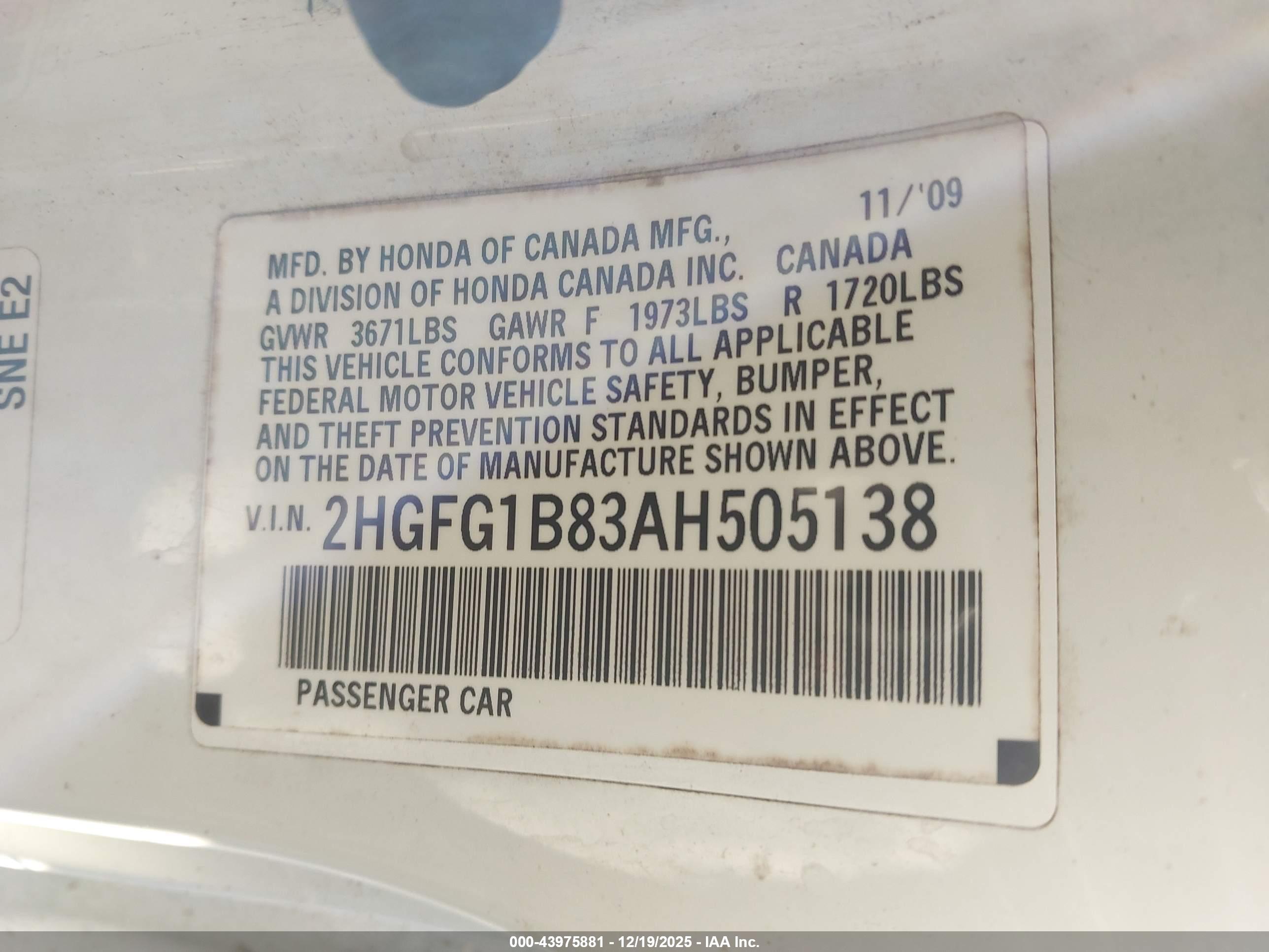 HONDA CIVIC image 9