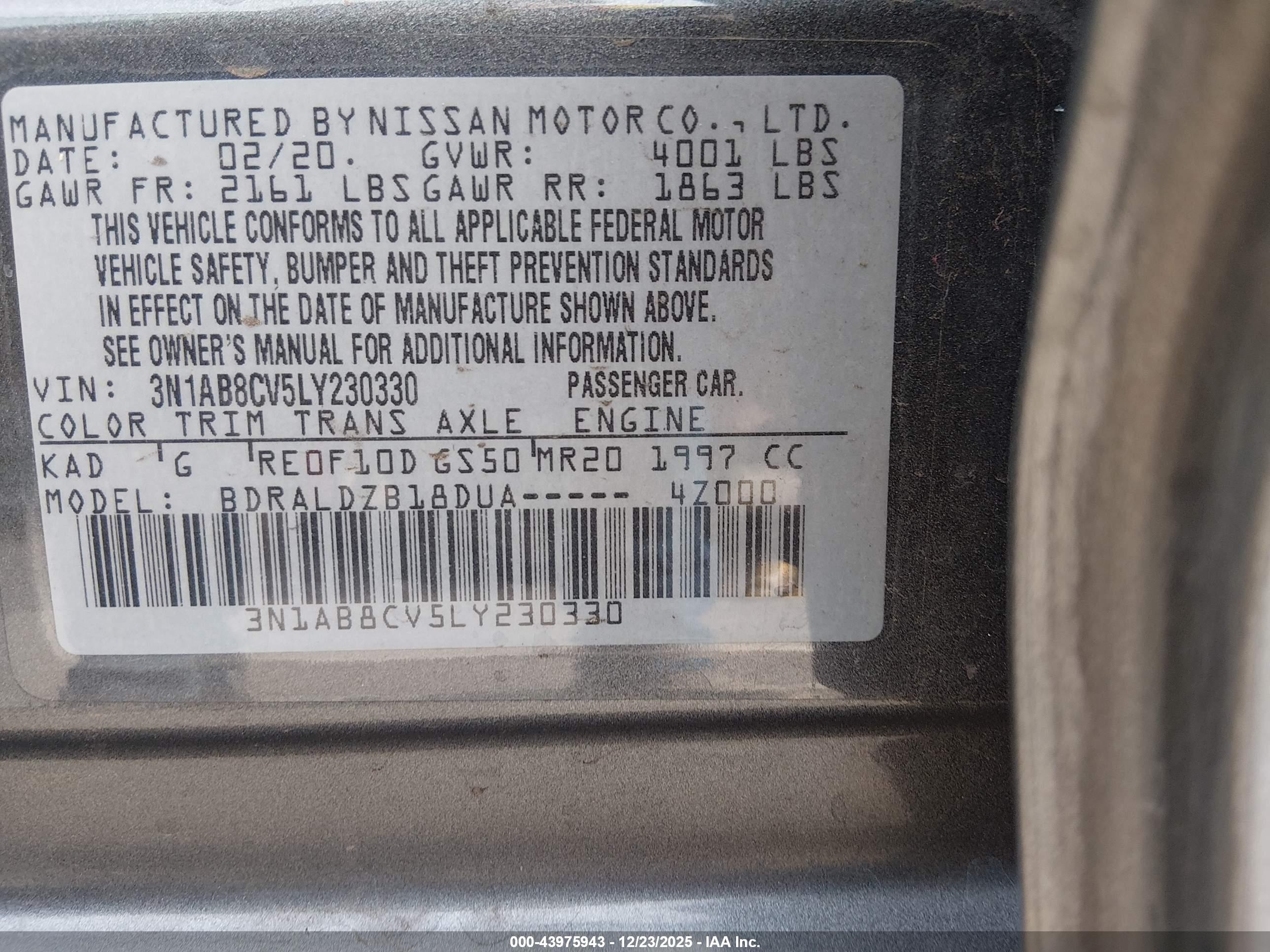 NISSAN SENTRA image 9