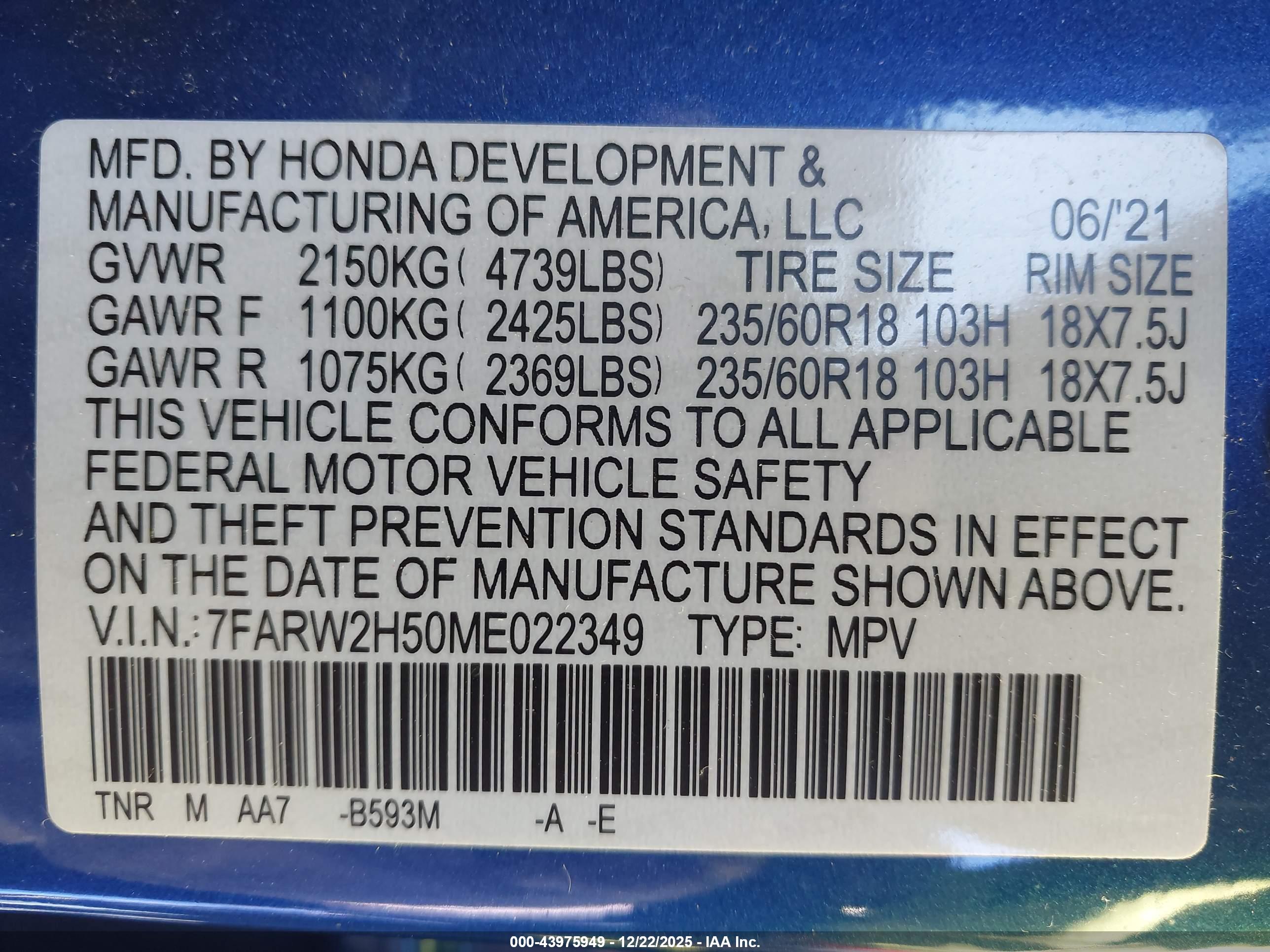 HONDA CR-V image 9