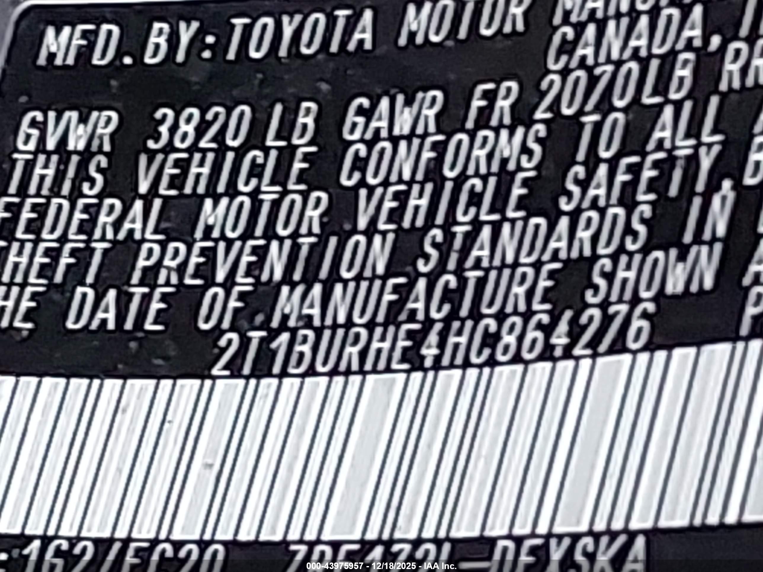 TOYOTA COROLLA image 9