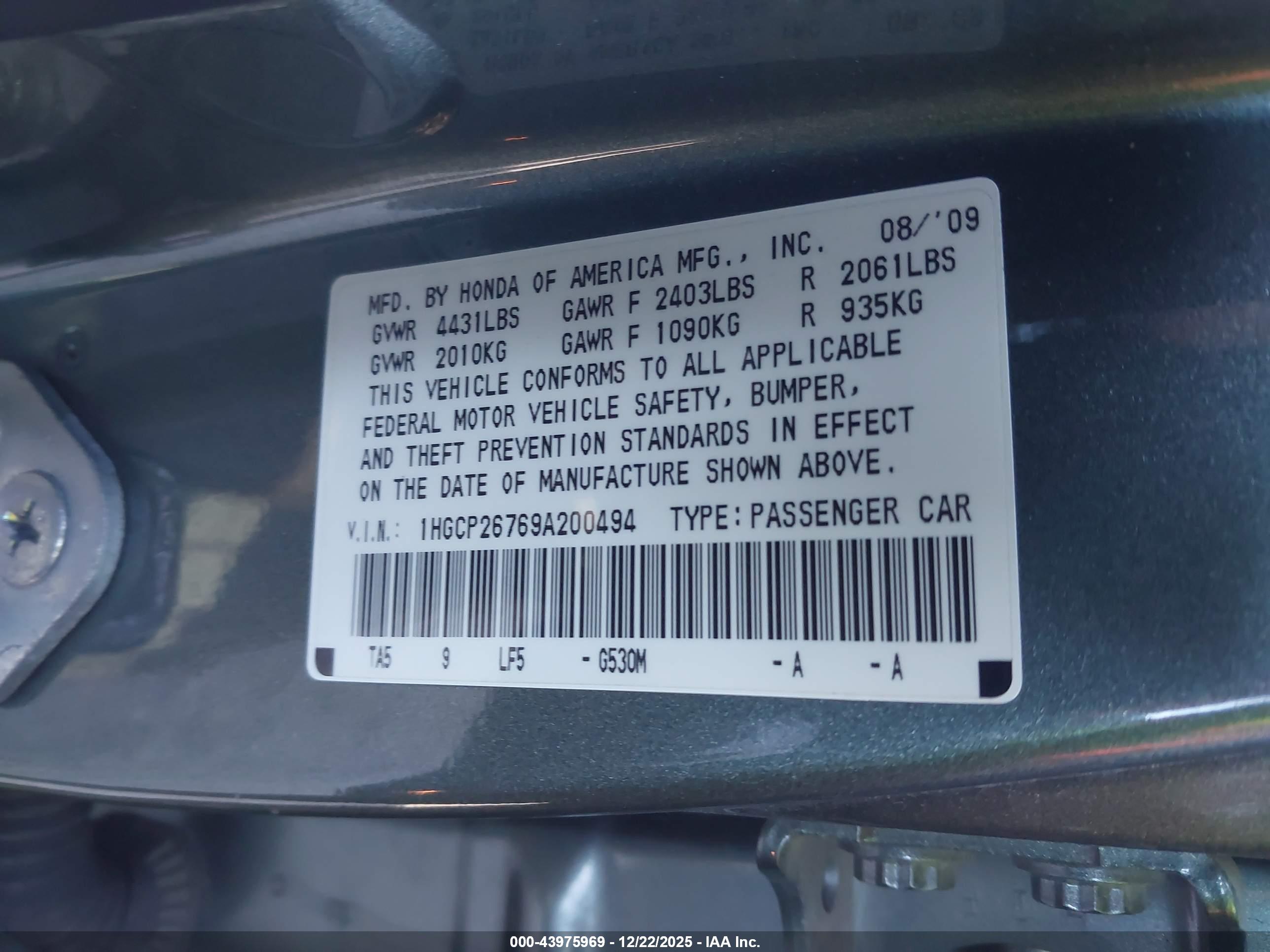 HONDA ACCORD image 9