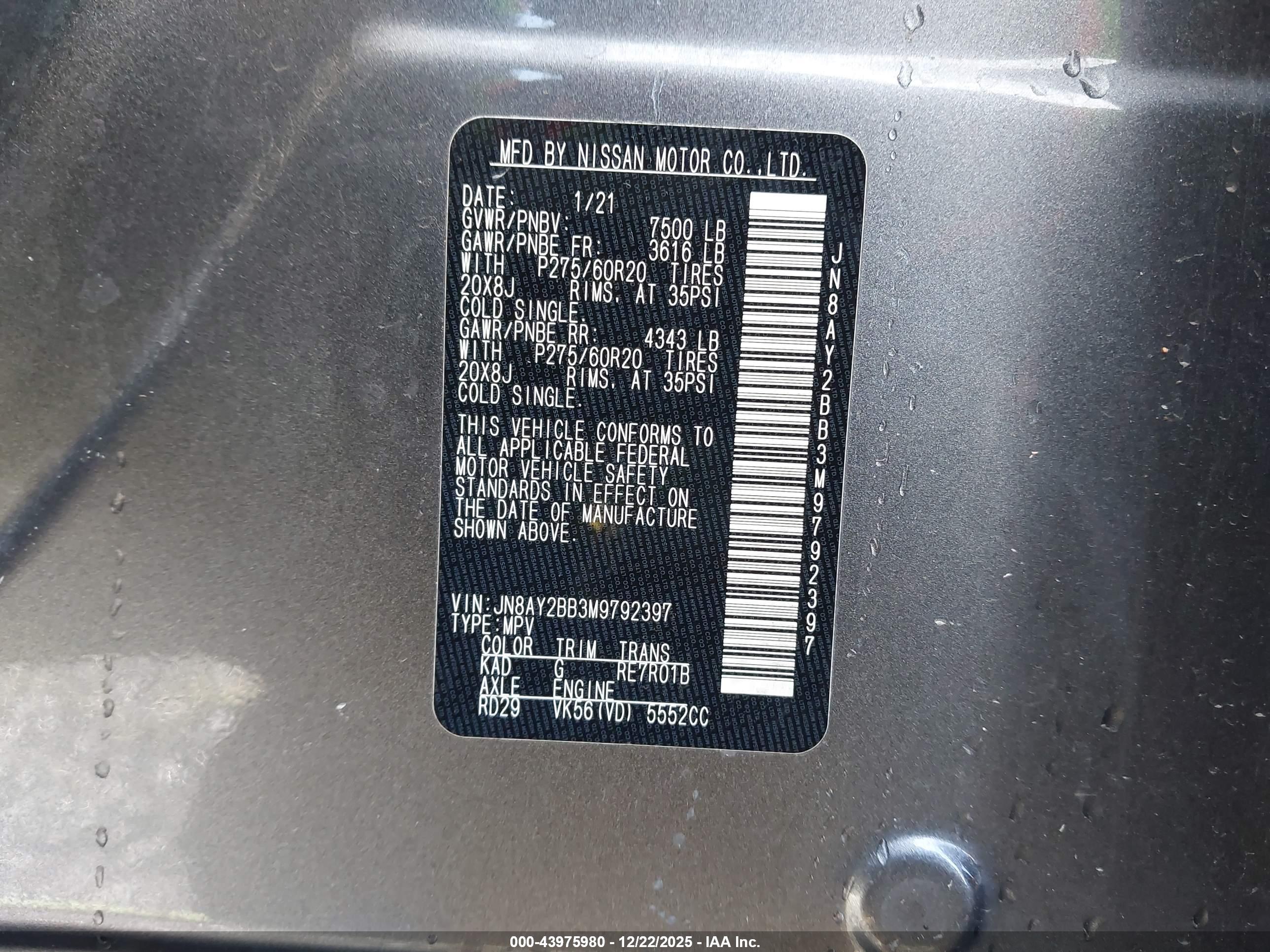 NISSAN ARMADA image 9