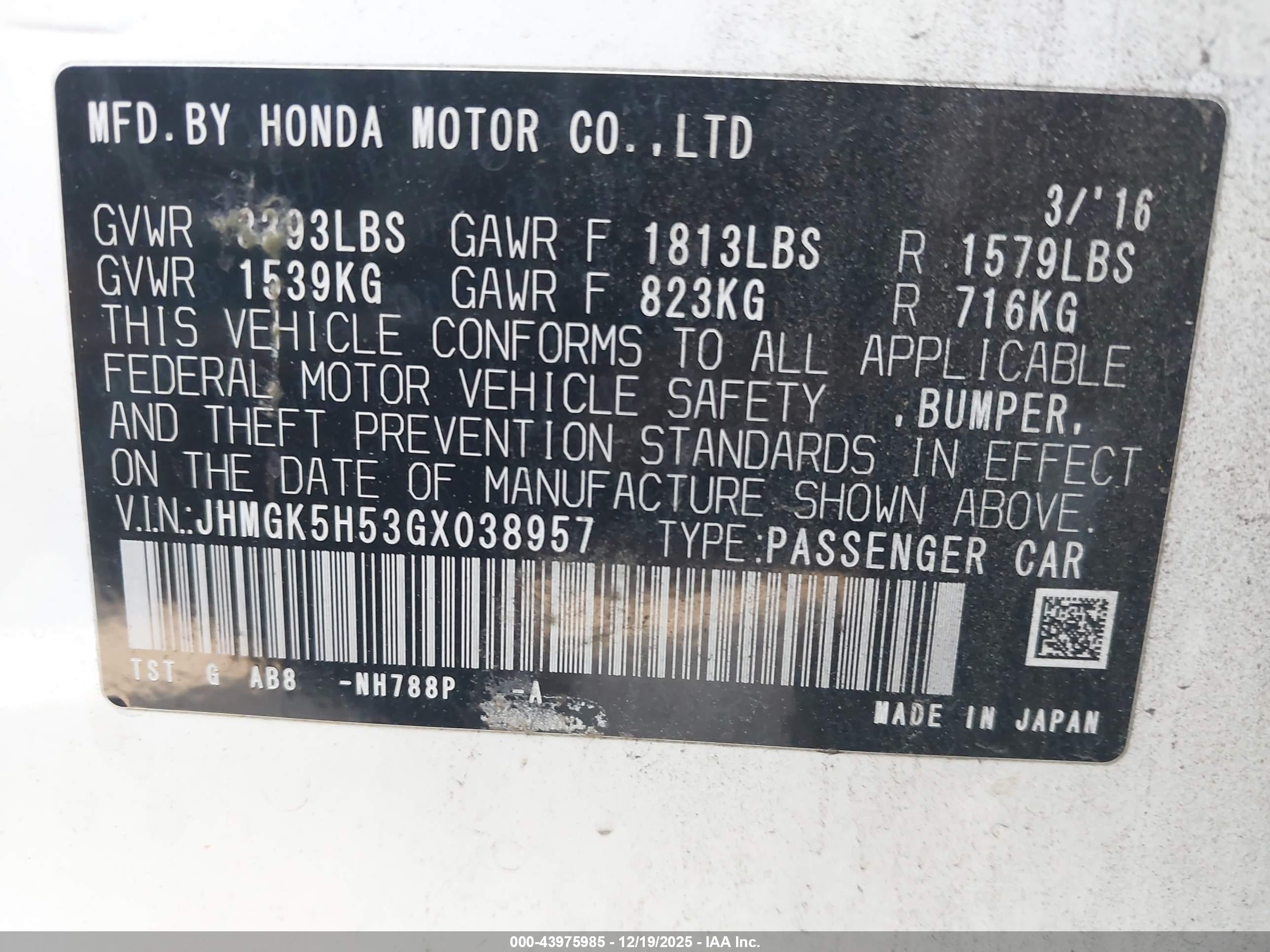 HONDA FIT image 9