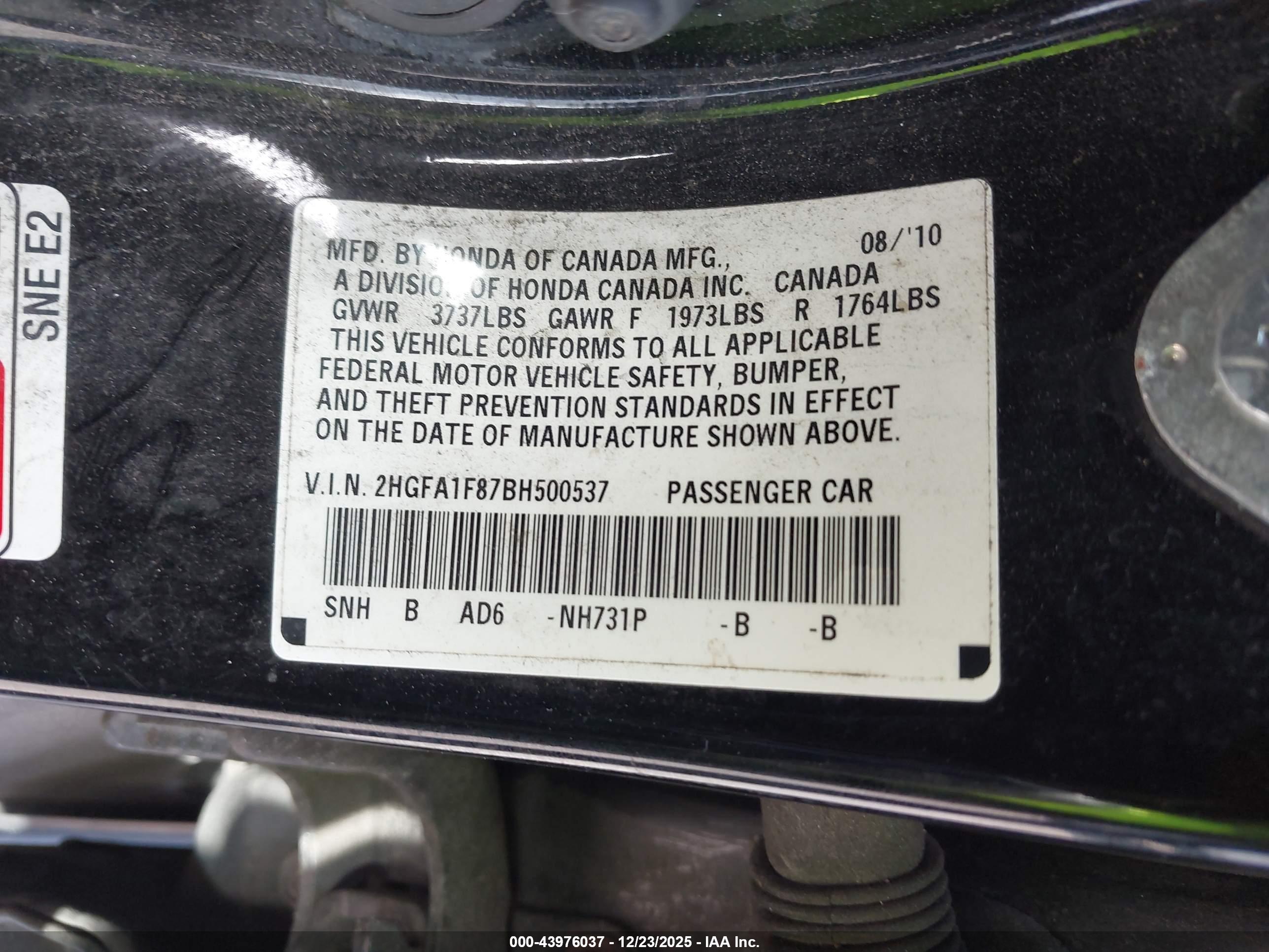 HONDA CIVIC image 9