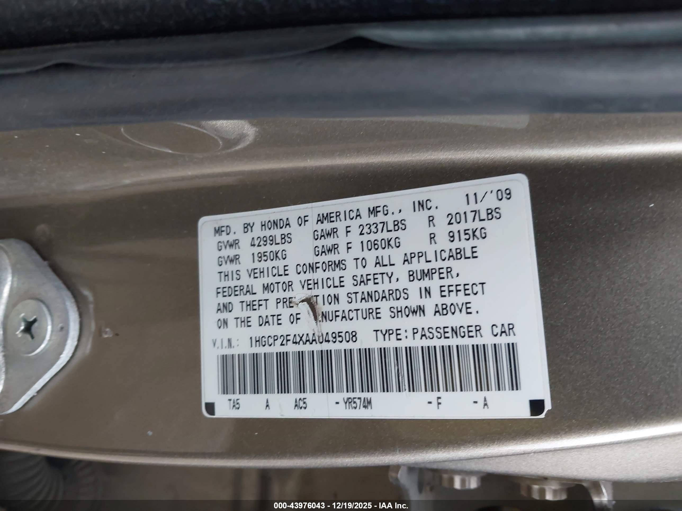 HONDA ACCORD image 9