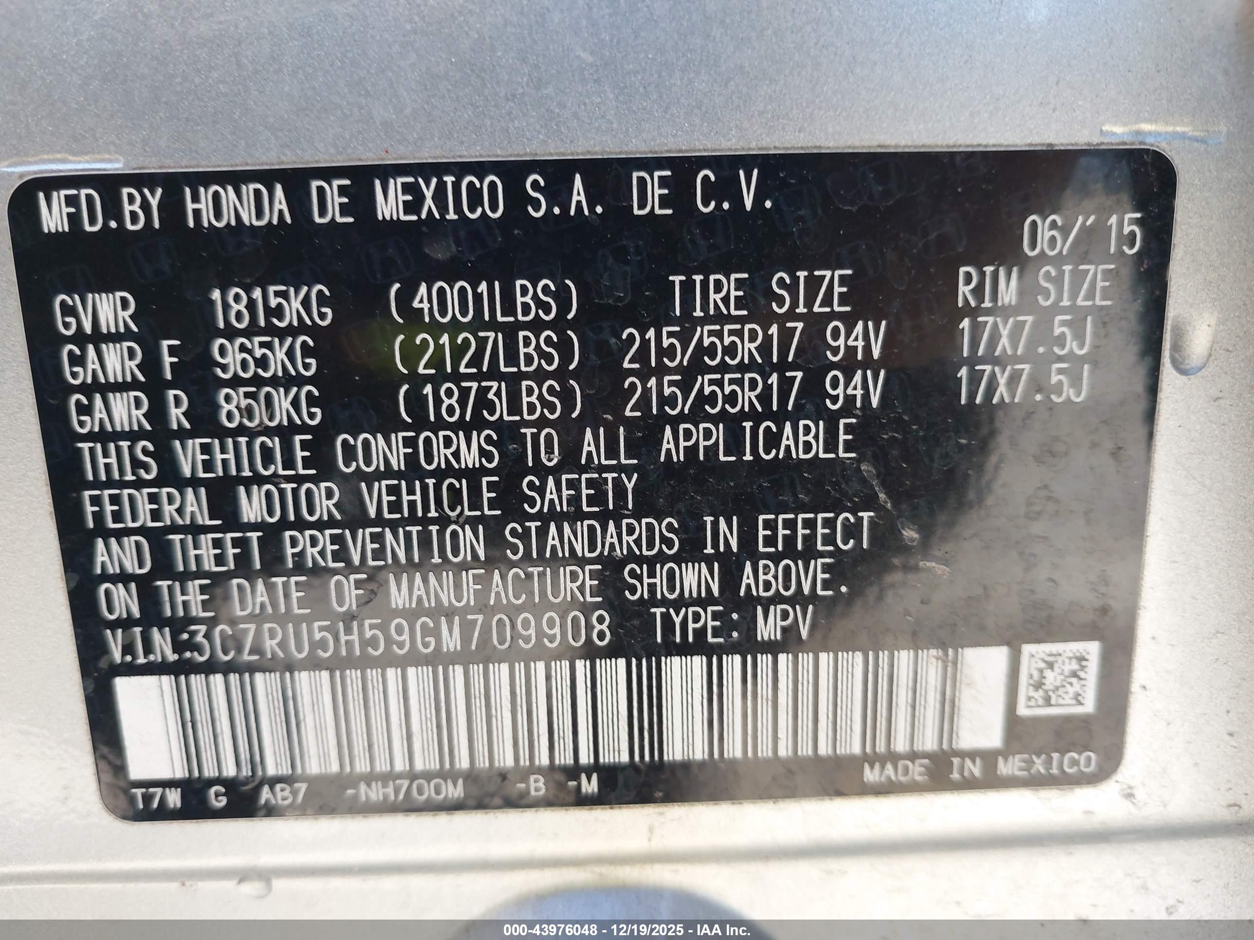HONDA HR-V image 9