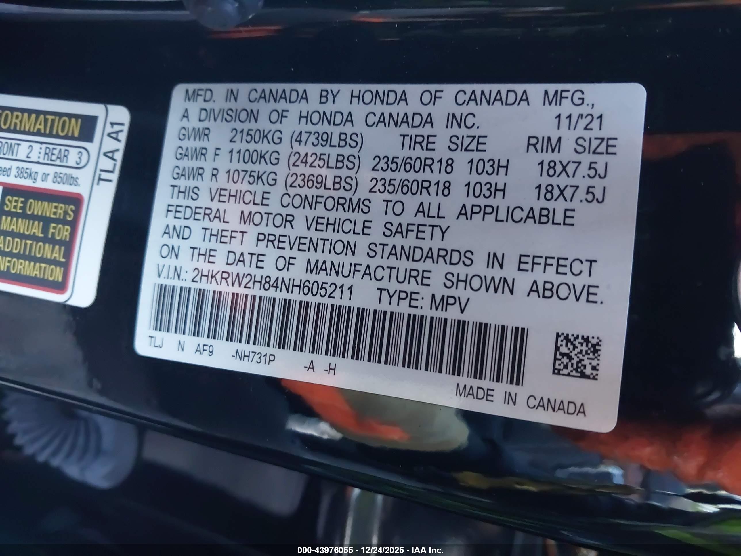 HONDA CR-V image 9