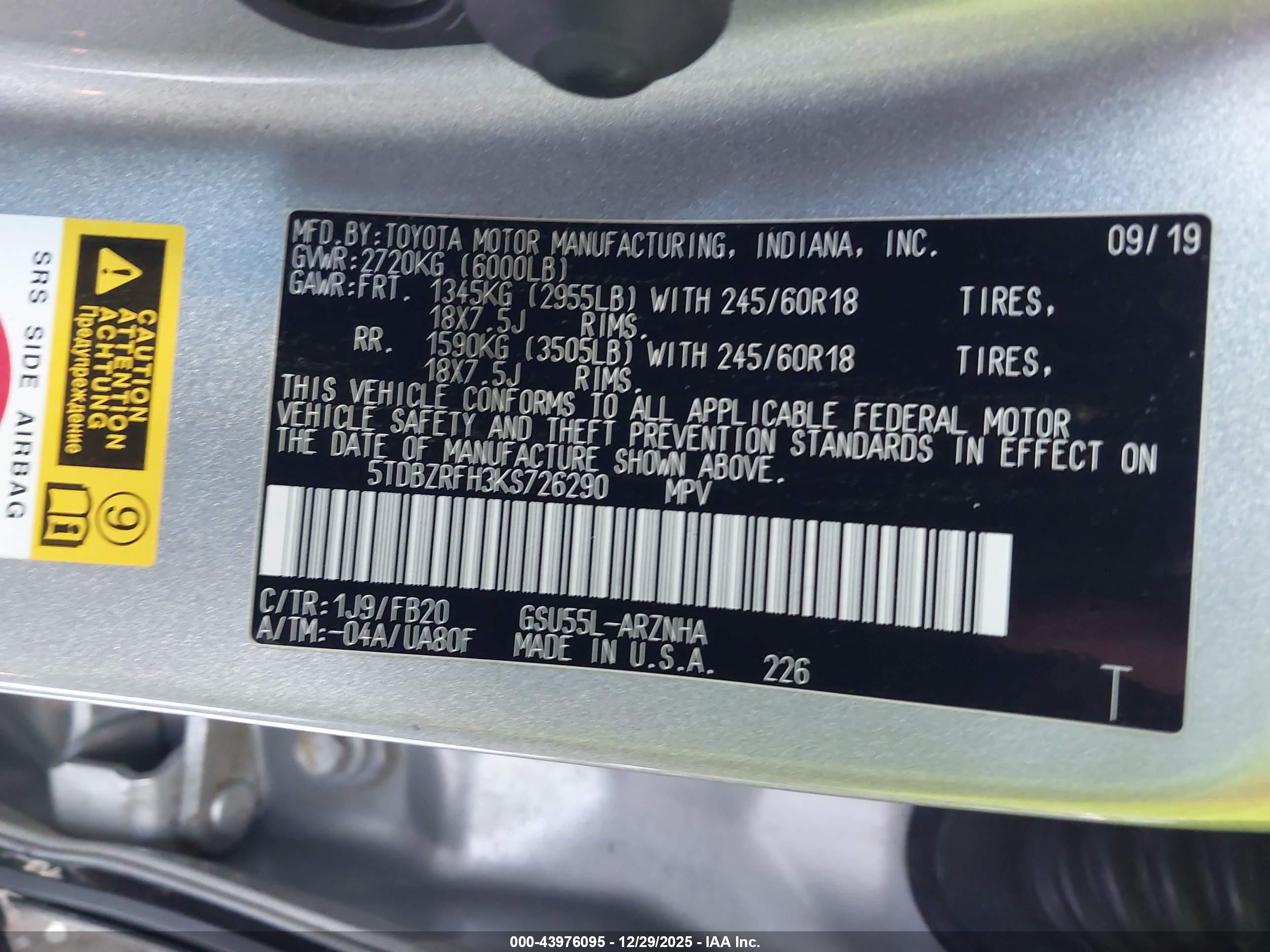 TOYOTA HIGHLANDER image 9