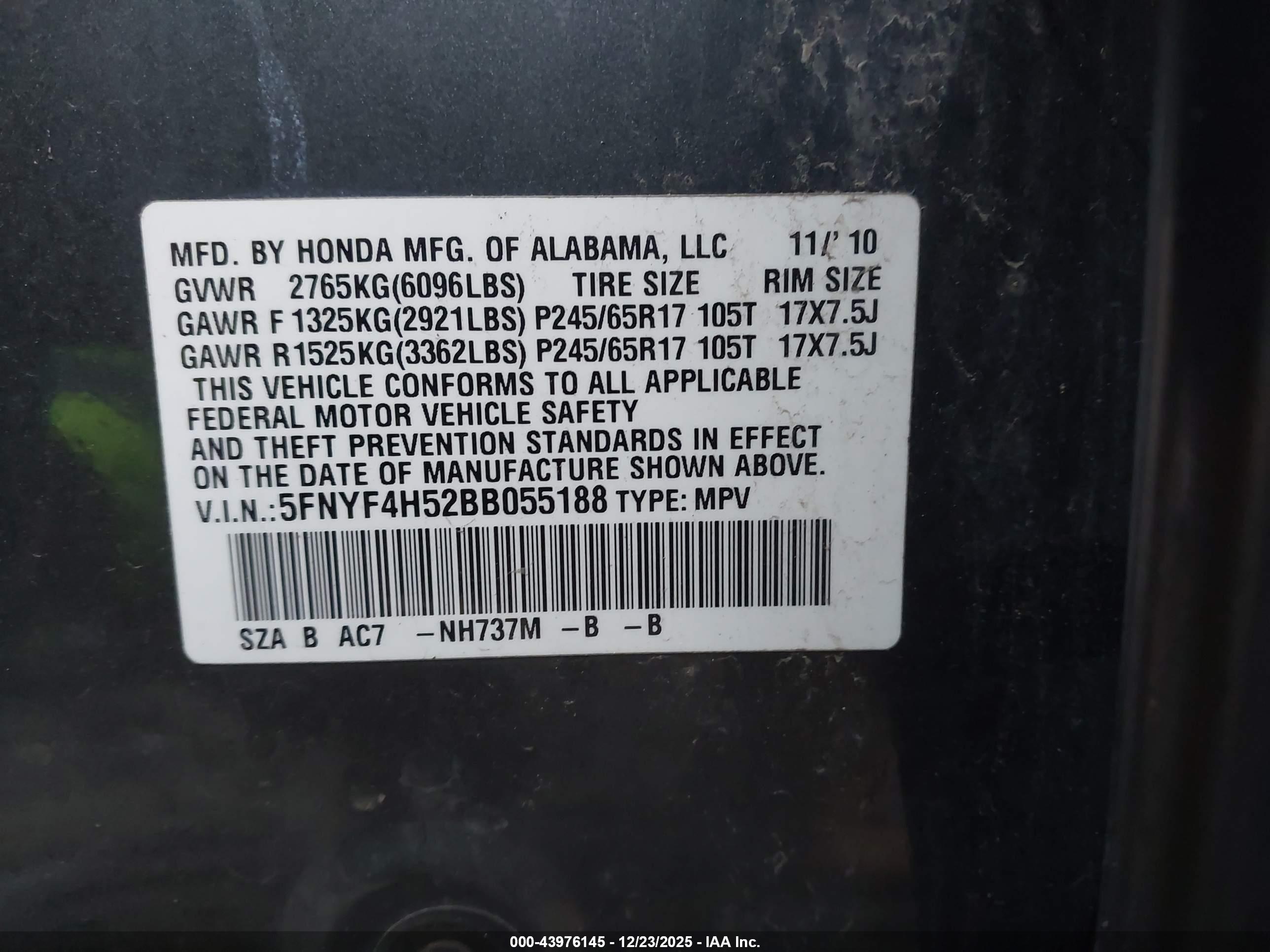 HONDA PILOT image 9