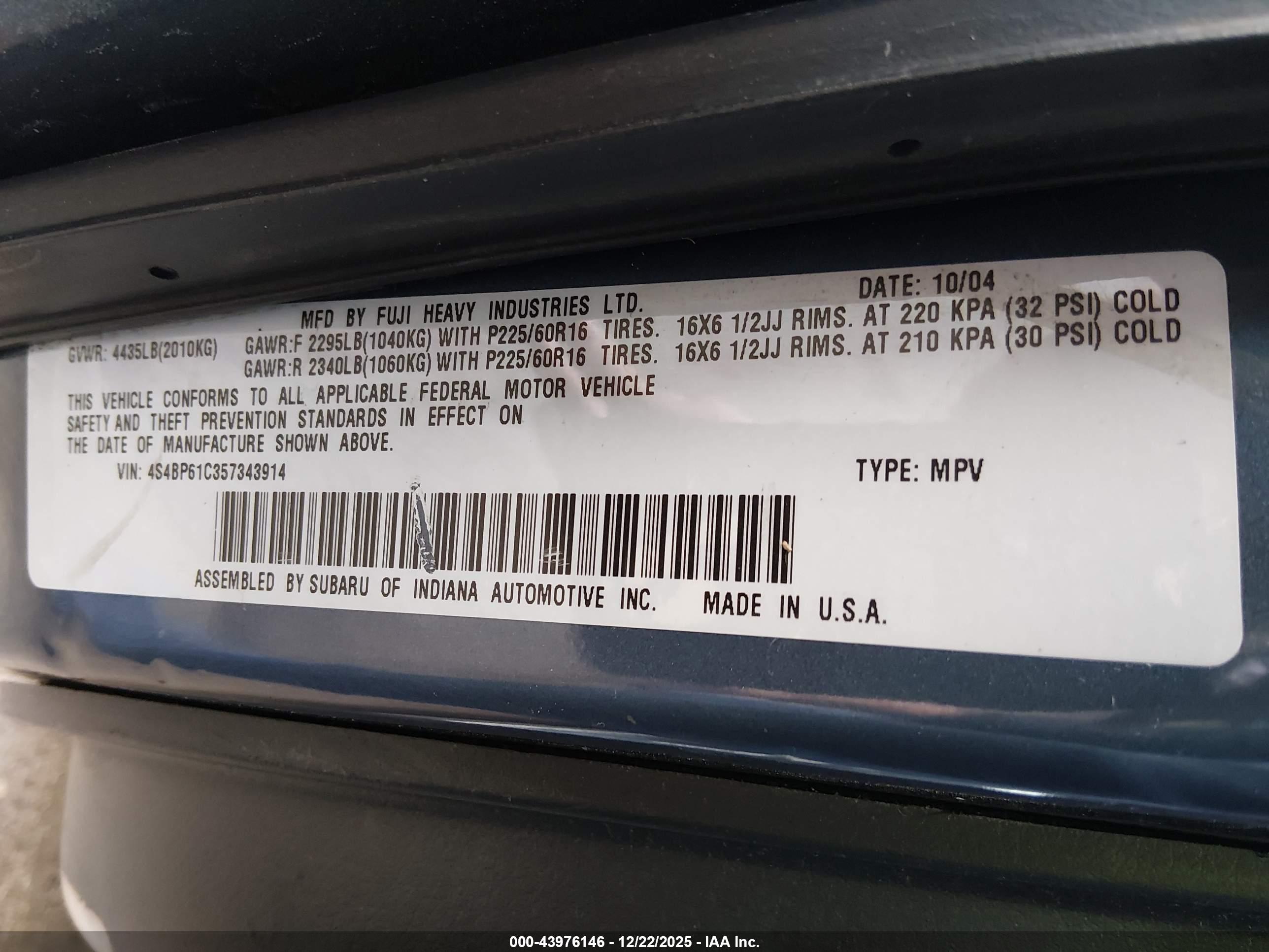 SUBARU OUTBACK image 9