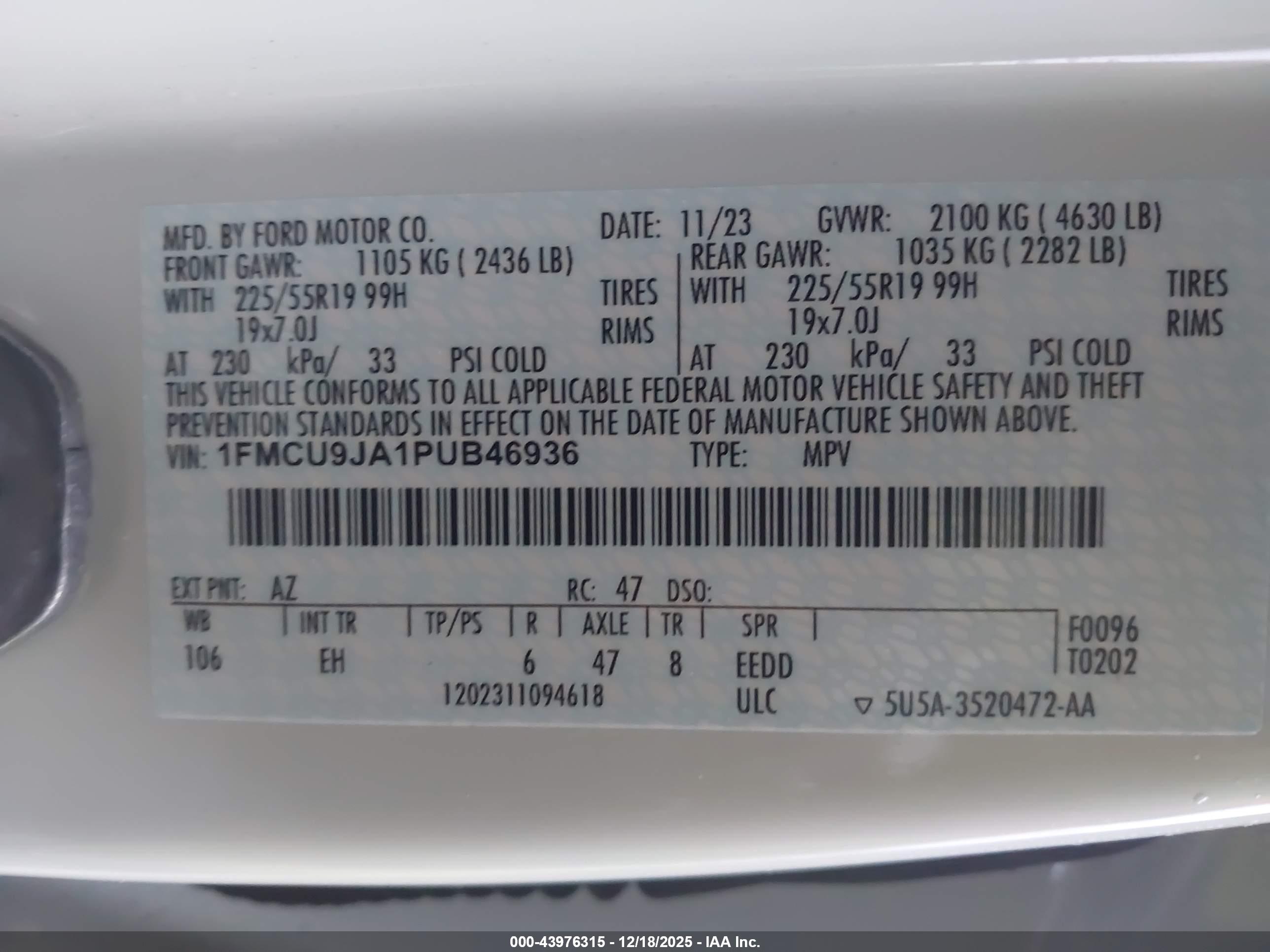 FORD ESCAPE image 9