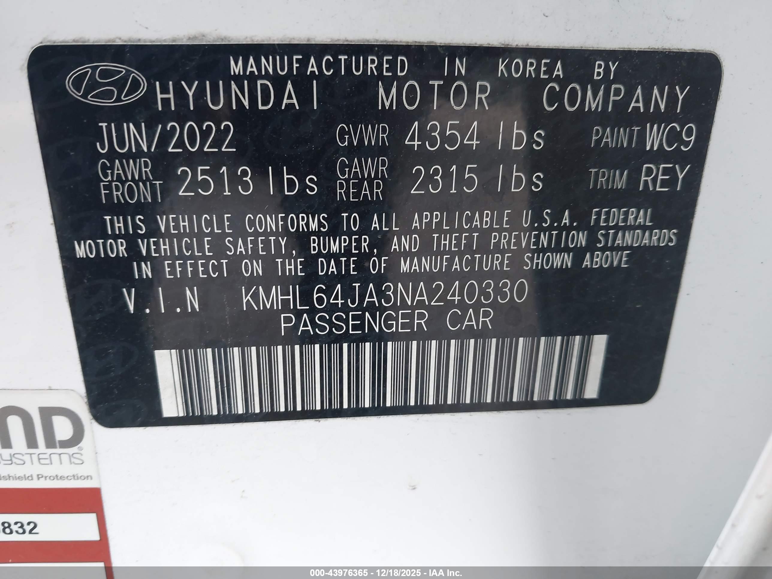 HYUNDAI SONATA image 9
