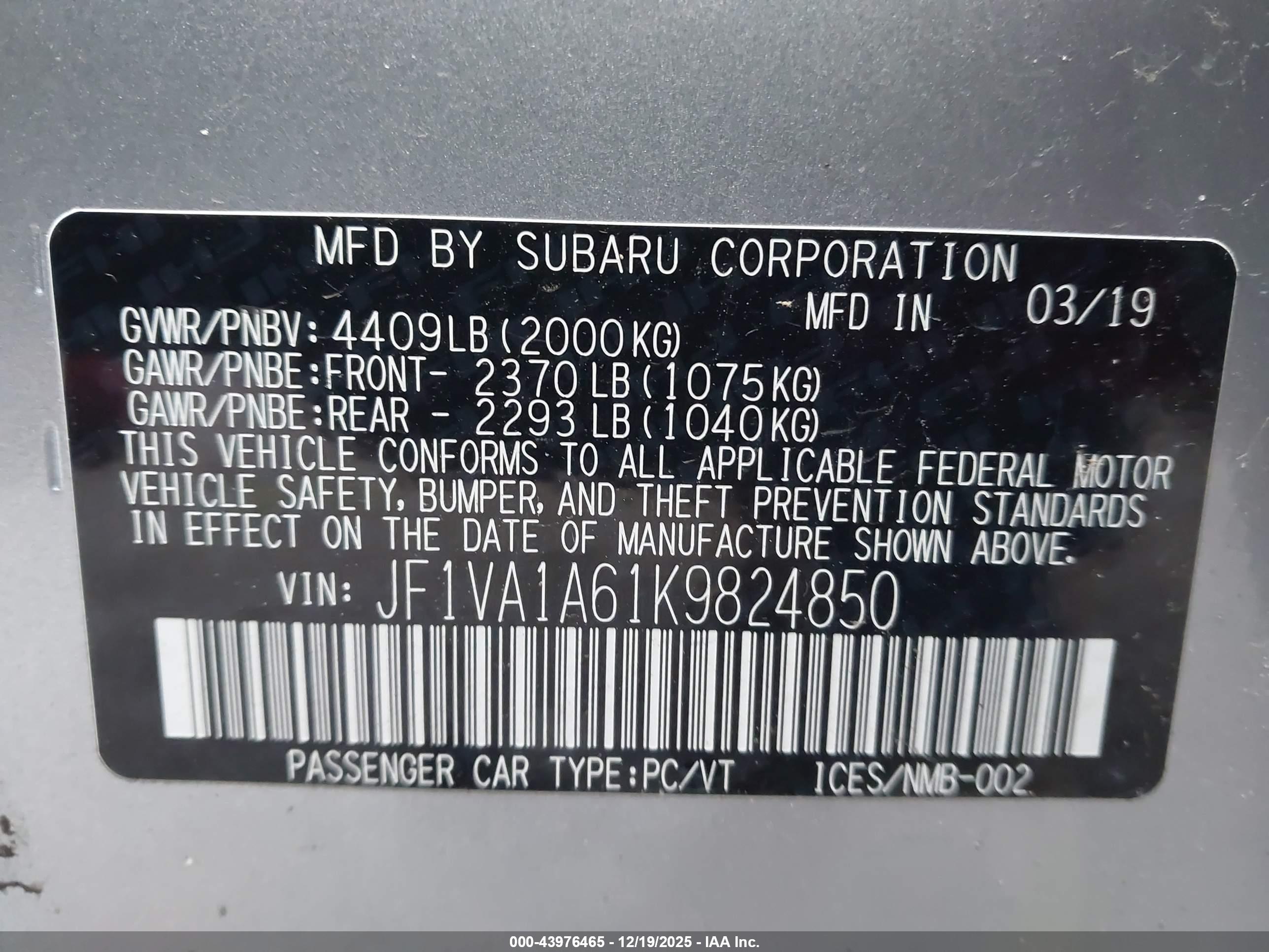 SUBARU WRX image 9