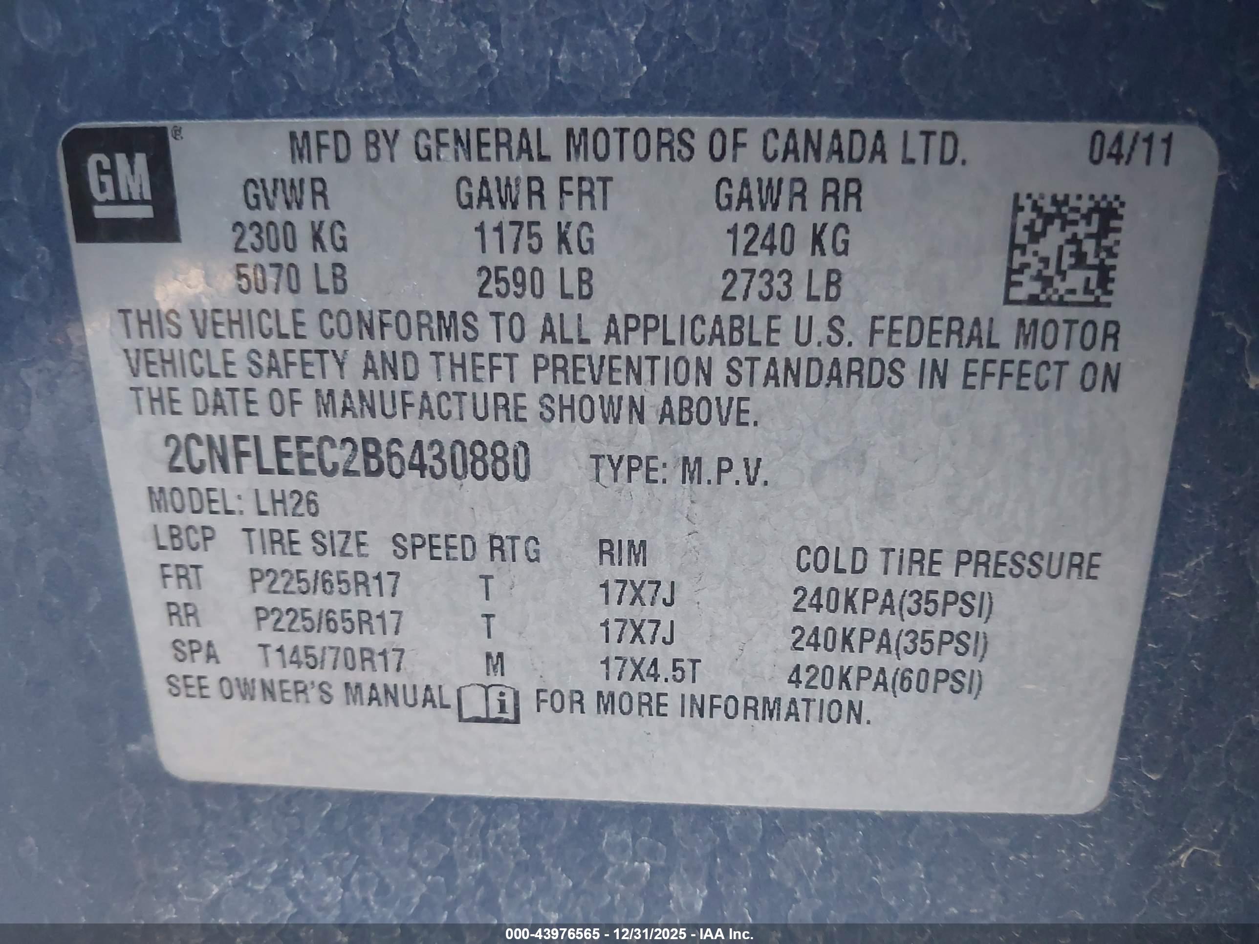 CHEVROLET EQUINOX image 9