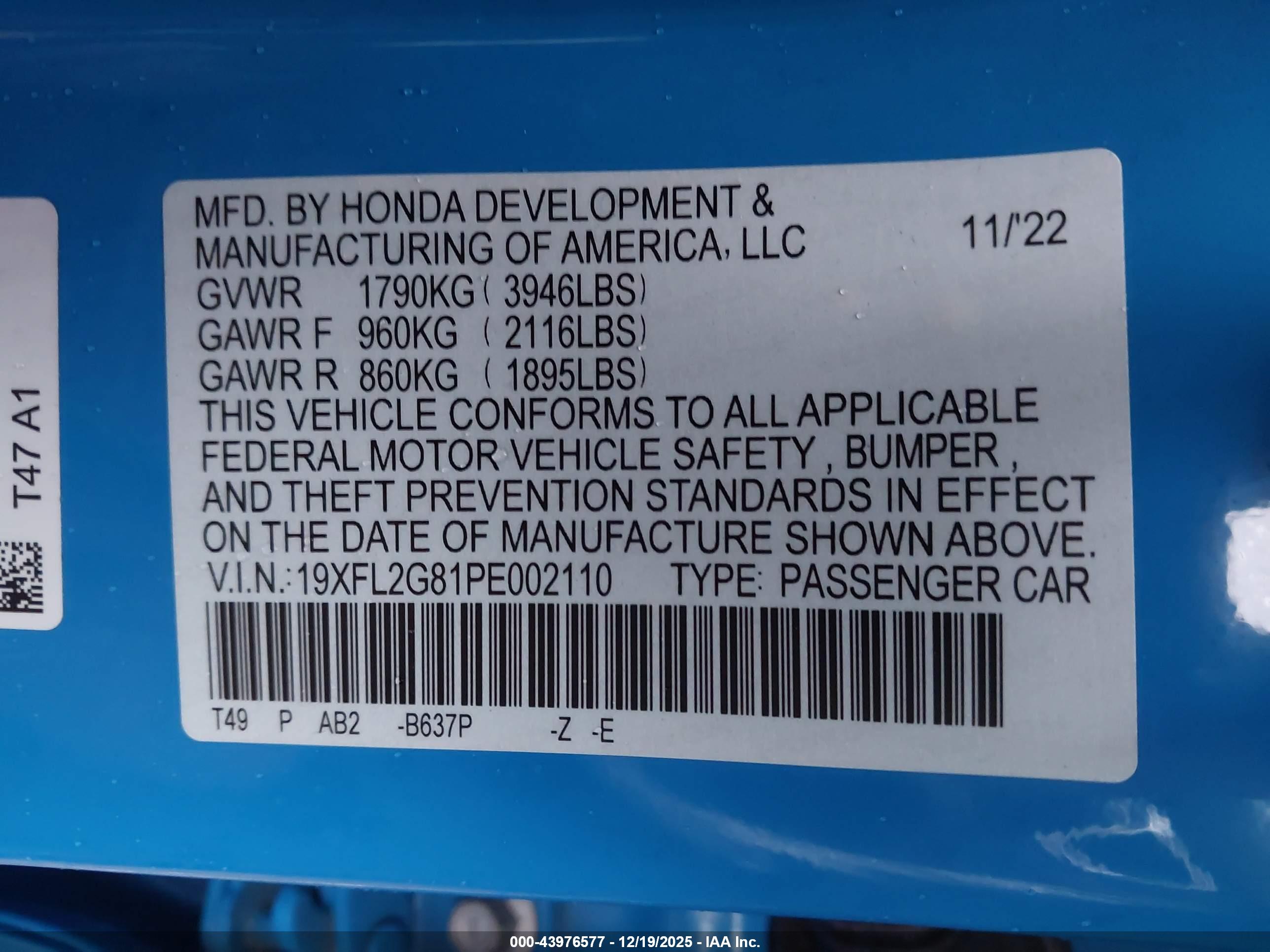 HONDA CIVIC image 9
