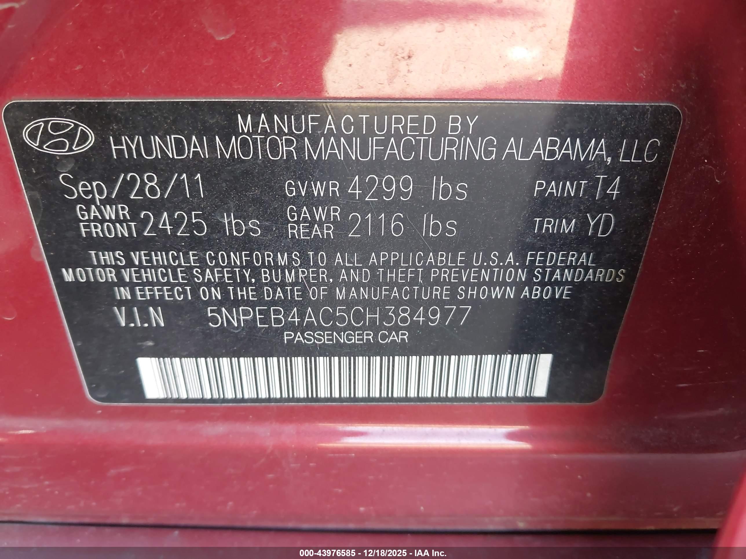HYUNDAI SONATA image 9