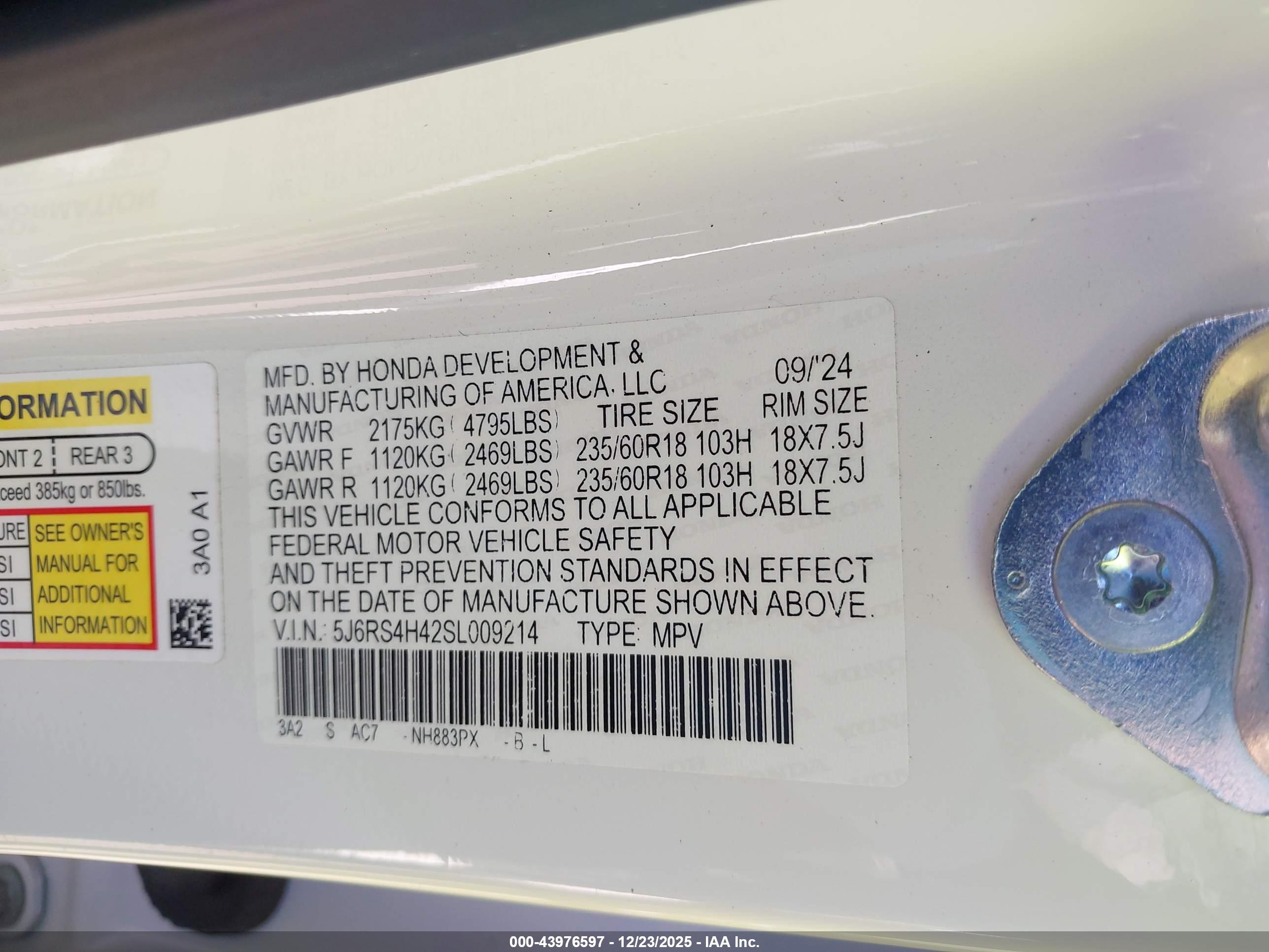 HONDA CR-V image 9