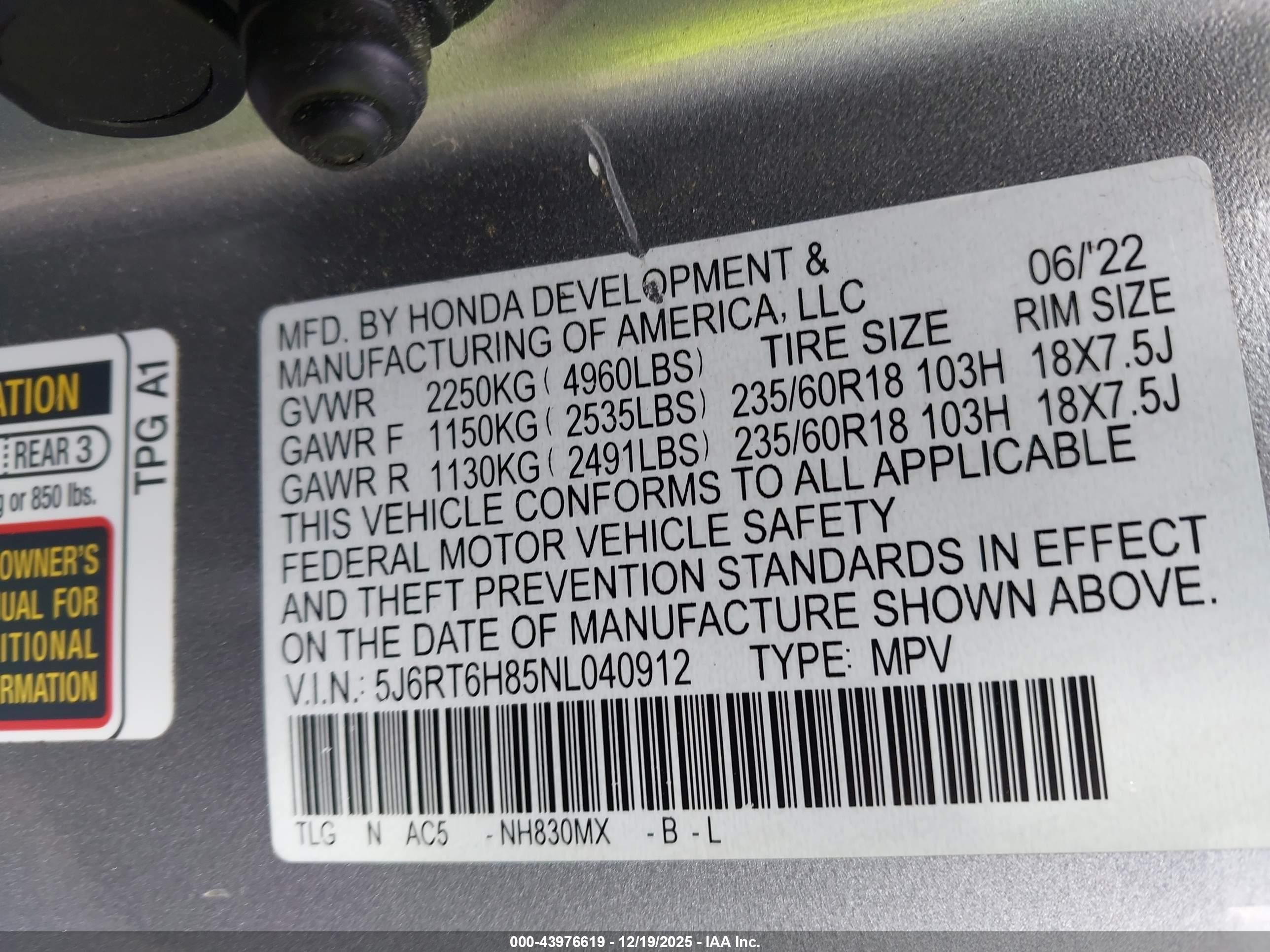 HONDA CR-V image 9