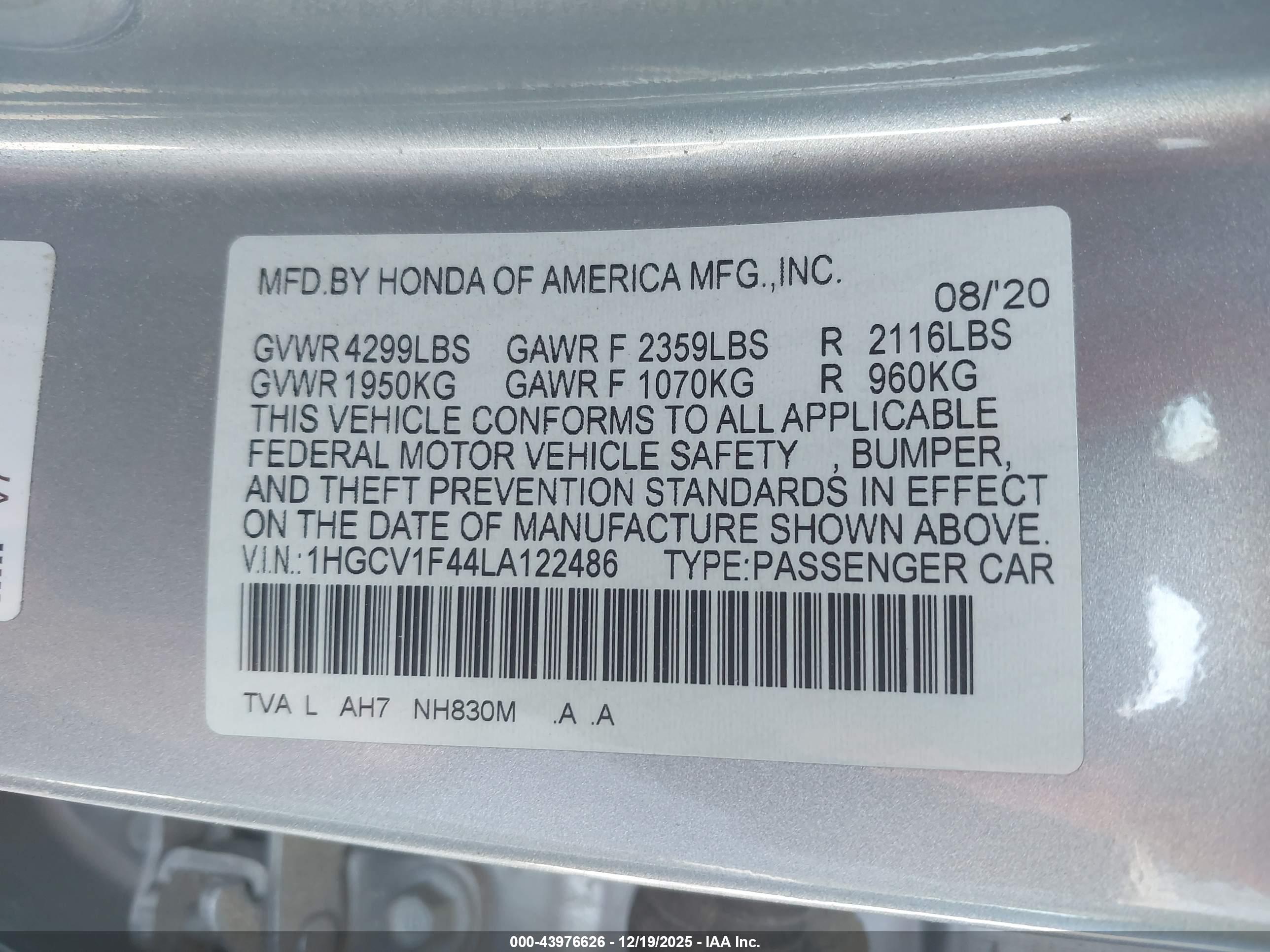 HONDA ACCORD image 9