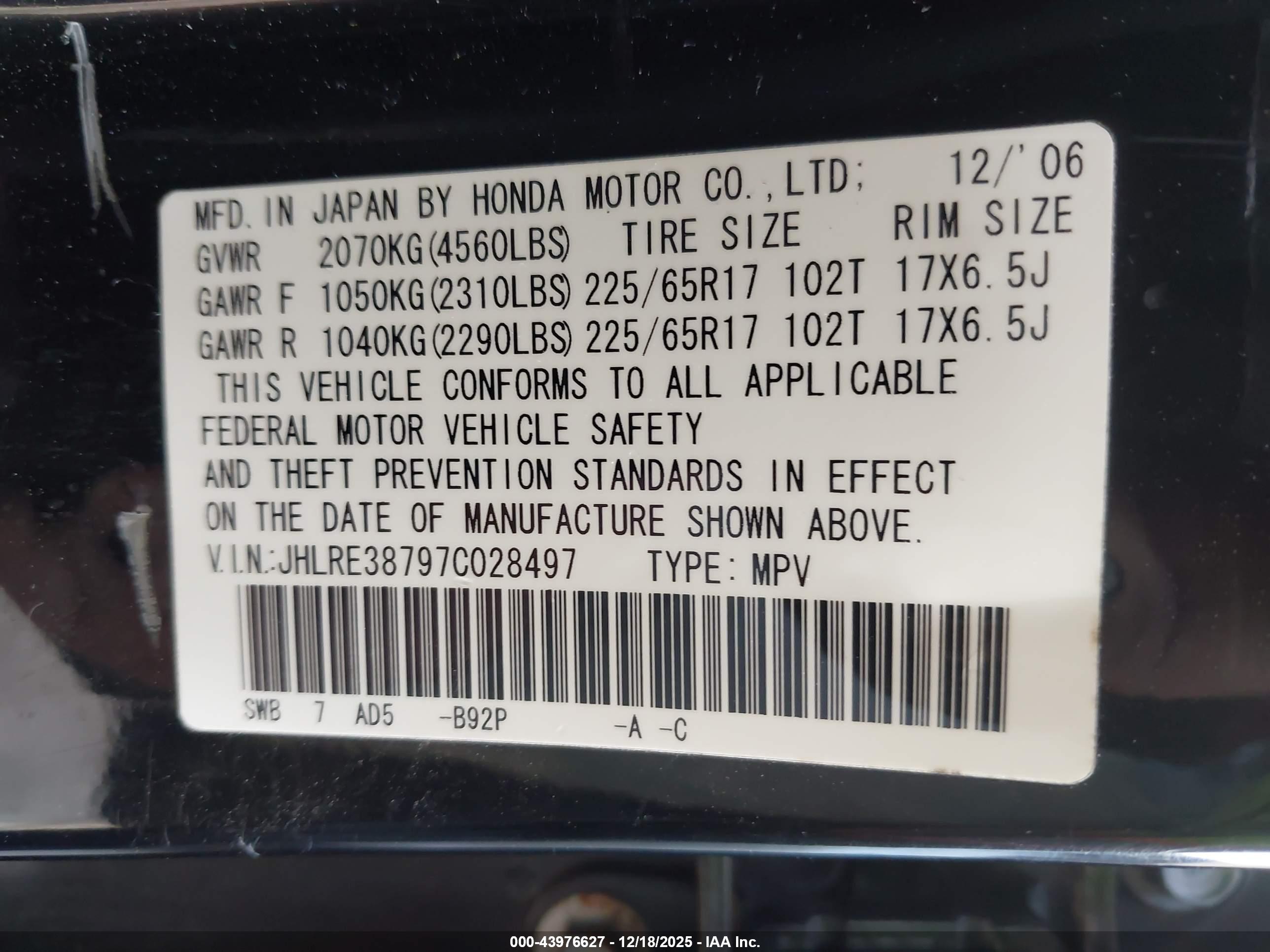 HONDA CR-V image 9
